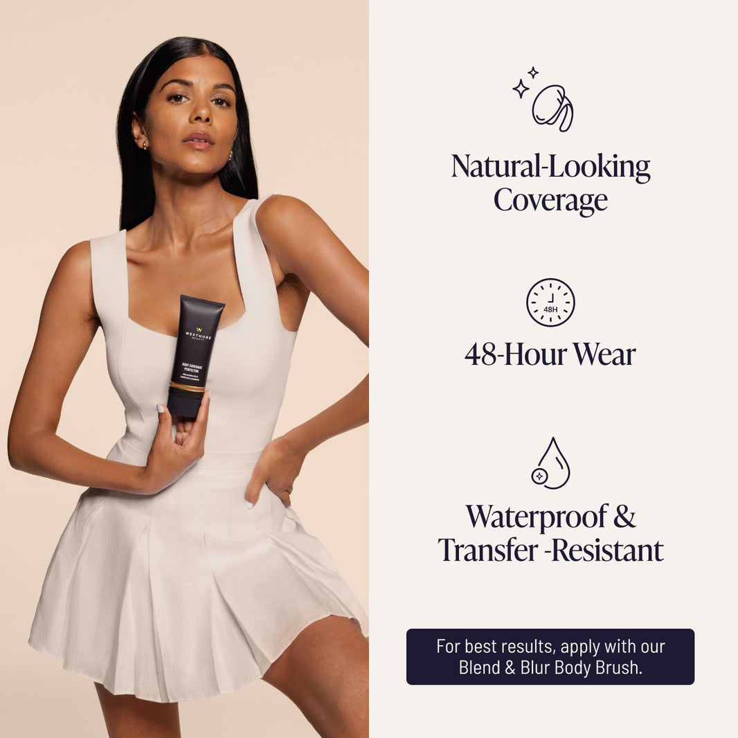 Westmore Beauty Body Coverage Perfector – Waterproof Leg & Body Makeup/Bronzer For Women - Best Tattoo Cover Up Makeup & Tattoo Concealer - 3.5 Oz Natural Radiance-Westmore Beauty Body Coverage Perfector – Waterproof Leg & Body Makeup/Bronzer For Women - Best Tattoo Cover Up Makeup & Tattoo Concealer - 3.5 Oz Natural Radiance