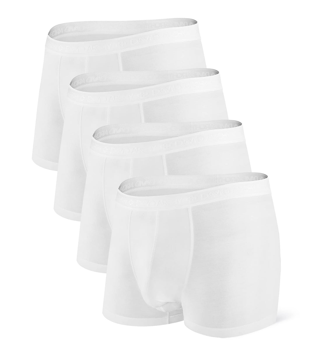 DAVID ARCHY Men's Underwear Modal Boxer Briefs Trunks Multi-Pack | Dual Pouch with Fly, Ultra Soft Second Skin Feel, Breathable Stretch Spandex, Anti Chafing, Daily Lounging Work Travel-DAVID ARCHY Men's Underwear Modal Boxer Briefs Trunks Multi-Pack | Dual Pouch with Fly, Ultra Soft Second Skin Feel, Breathable Stretch Spandex, Anti Chafing, Daily Lounging Work Travel