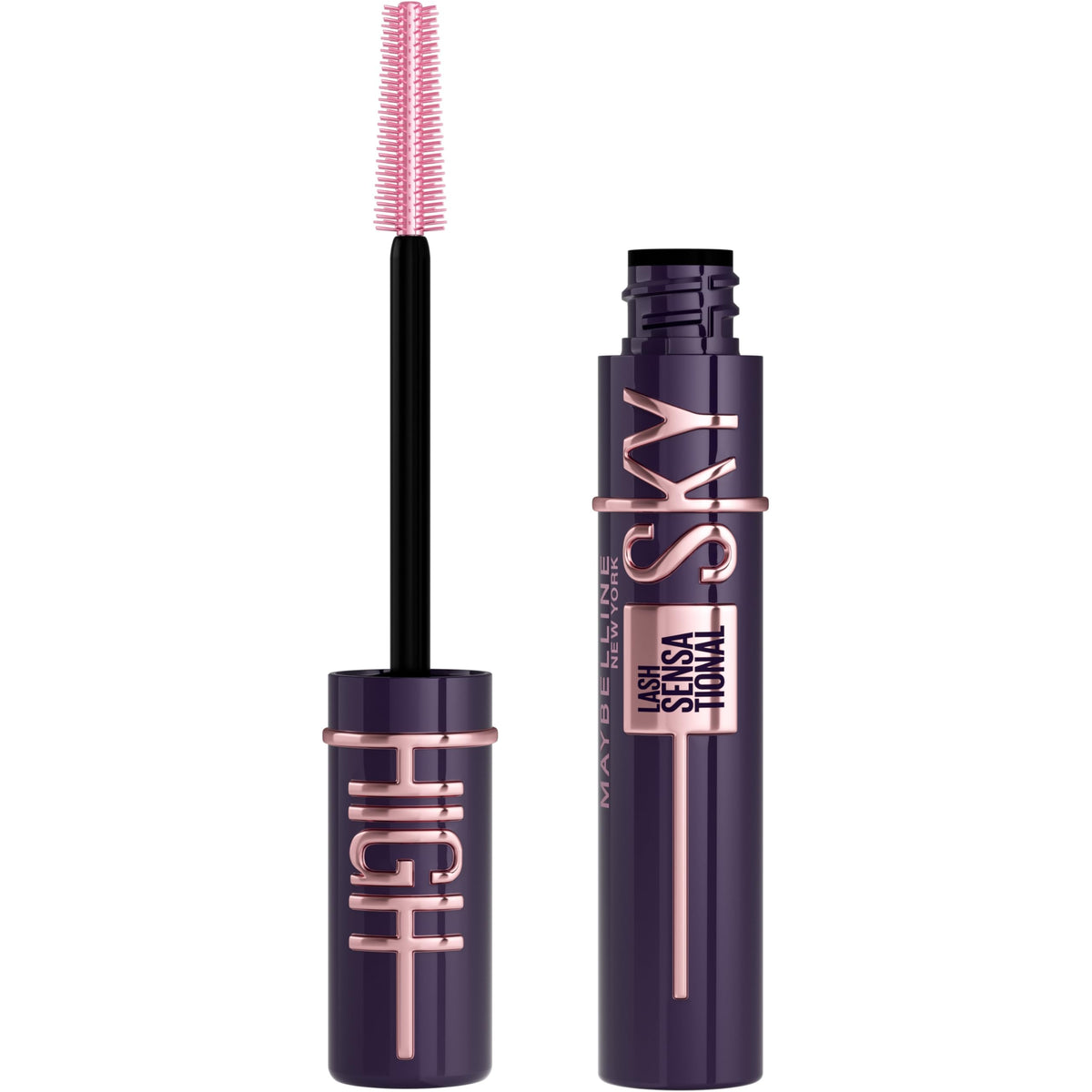 Maybelline Lash Sensational Sky High Washable Mascara Makeup, Volumizing, Lengthening, Defining, Curling, Multiplying, Buildable Formula, Blackest Black, 1 Count-Maybelline Lash Sensational Sky High Washable Mascara Makeup, Volumizing, Lengthening, Defining, Curling, Multiplying, Buildable Formula, Blackest Black, 1 Count