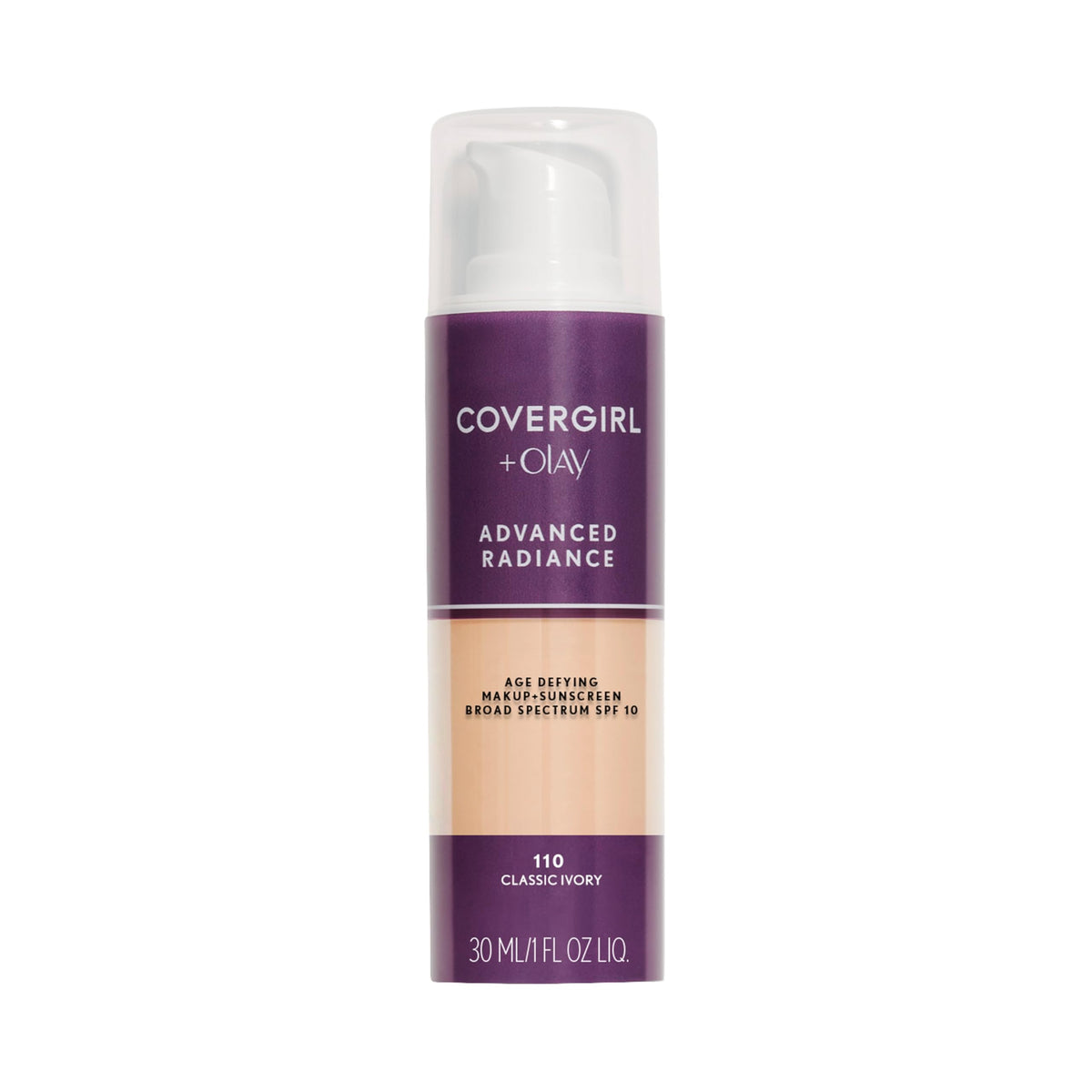 COVERGIRL Advanced Radiance Age-Defying Foundation Makeup, Classic Beige, 1 oz (Packaging May Vary)-COVERGIRL Advanced Radiance Age-Defying Foundation Makeup, Classic Beige, 1 oz (Packaging May Vary)