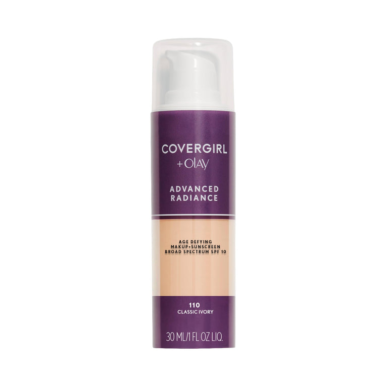 COVERGIRL Advanced Radiance Age-Defying Foundation Makeup, Classic Beige, 1 oz (Packaging May Vary)