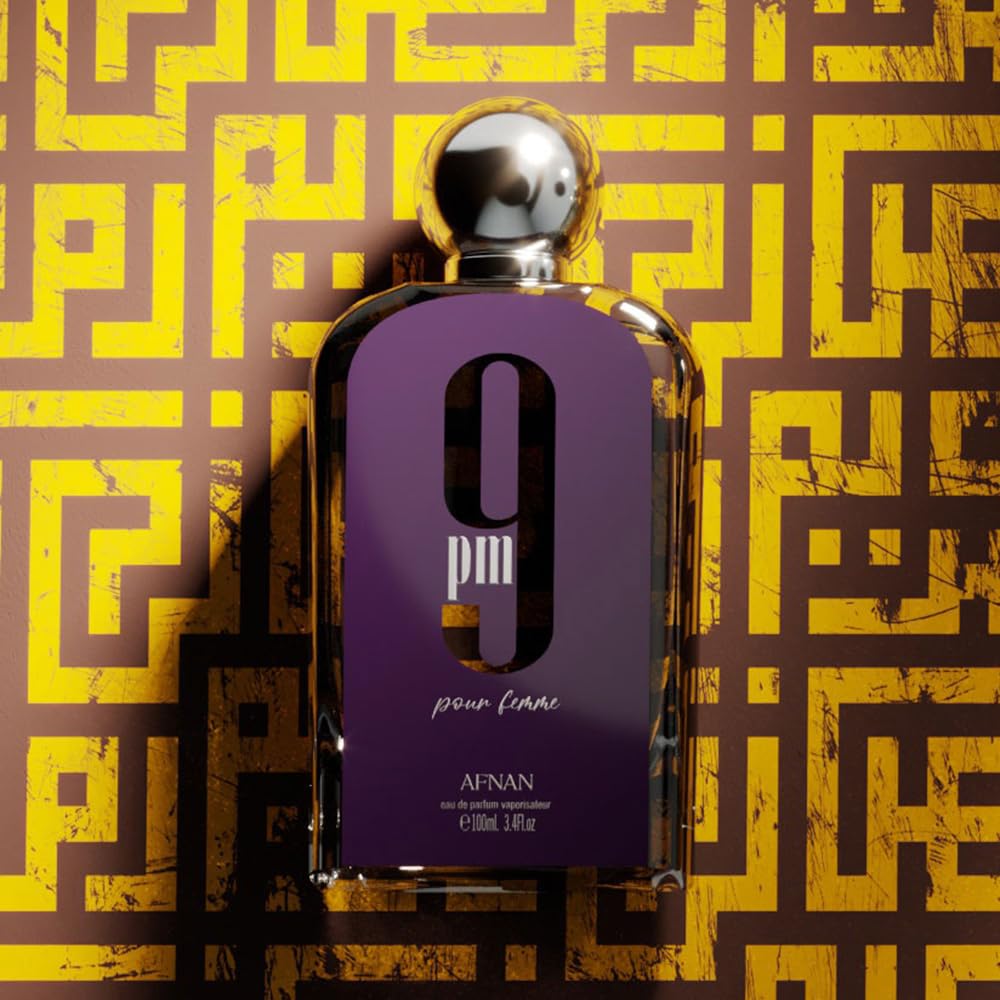 Afnan 9 PM For Men Eau De Parfum, 3.4 Fl. Oz-Afnan 9 PM For Men Eau De Parfum, 3.4 Fl. Oz