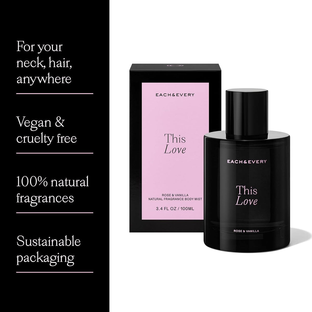 Each & Every Hair & Body Mist Bundle for Women & Men – 100% Natural Fragrance, Vegan & Cruelty-Free – After Glow, Eternal Summer & This Love Scents, 3-Pack-Each & Every Hair & Body Mist Bundle for Women & Men – 100% Natural Fragrance, Vegan & Cruelty-Free – After Glow, Eternal Summer & This Love Scents, 3-Pack