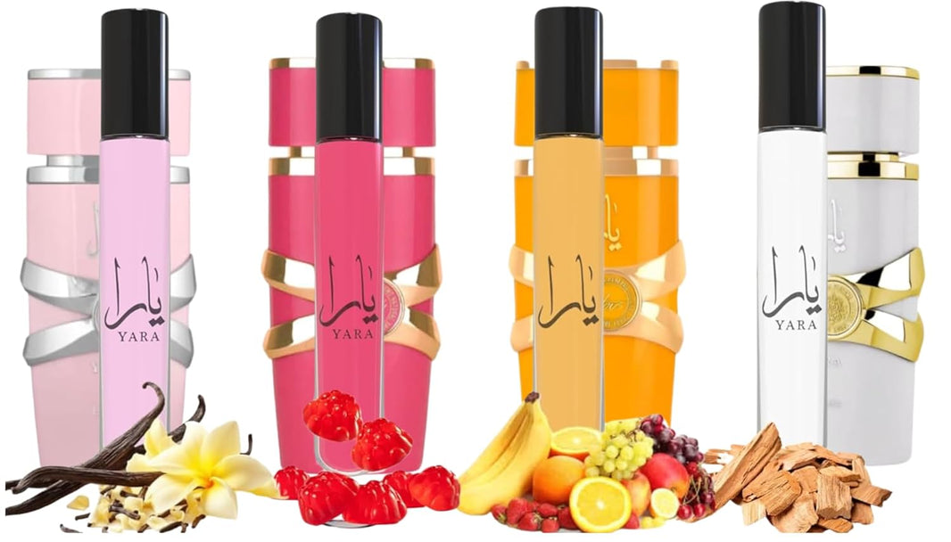 Equivalence Yara's 4 Pieces Set Eau De Parfum Spray for Women edition travel Size BUNDLE 0.34 Ounce Moi +Tous + Candy +Pink, LARGE BOTTLES NOT INCLUDED It is only a reference-Equivalence Yara's 4 Pieces Set Eau De Parfum Spray for Women edition travel Size BUNDLE 0.34 Ounce Moi +Tous + Candy +Pink, LARGE BOTTLES NOT INCLUDED It is only a reference