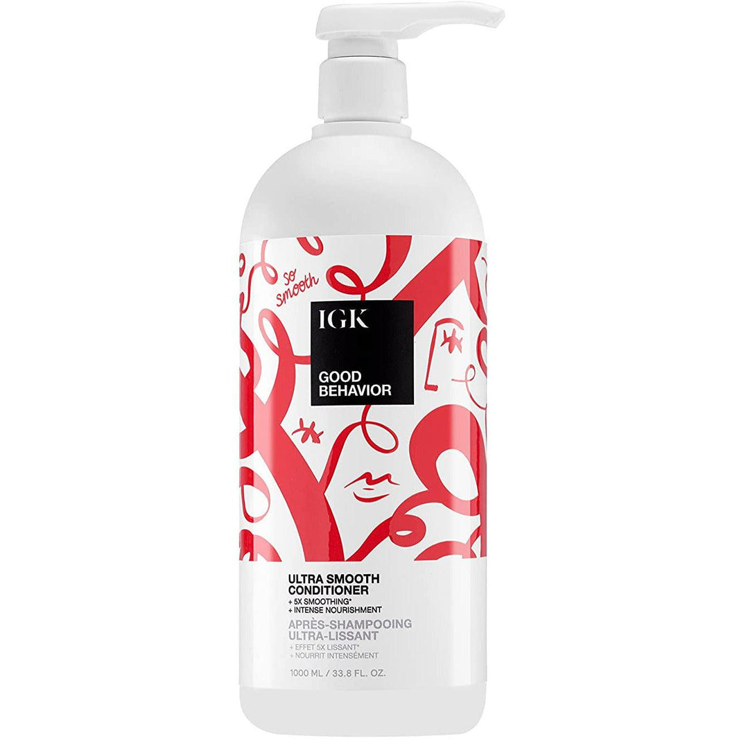 IGK GOOD BEHAVIOR Ultra Smooth Conditioner 8 oz-IGK GOOD BEHAVIOR Ultra Smooth Conditioner 8 oz