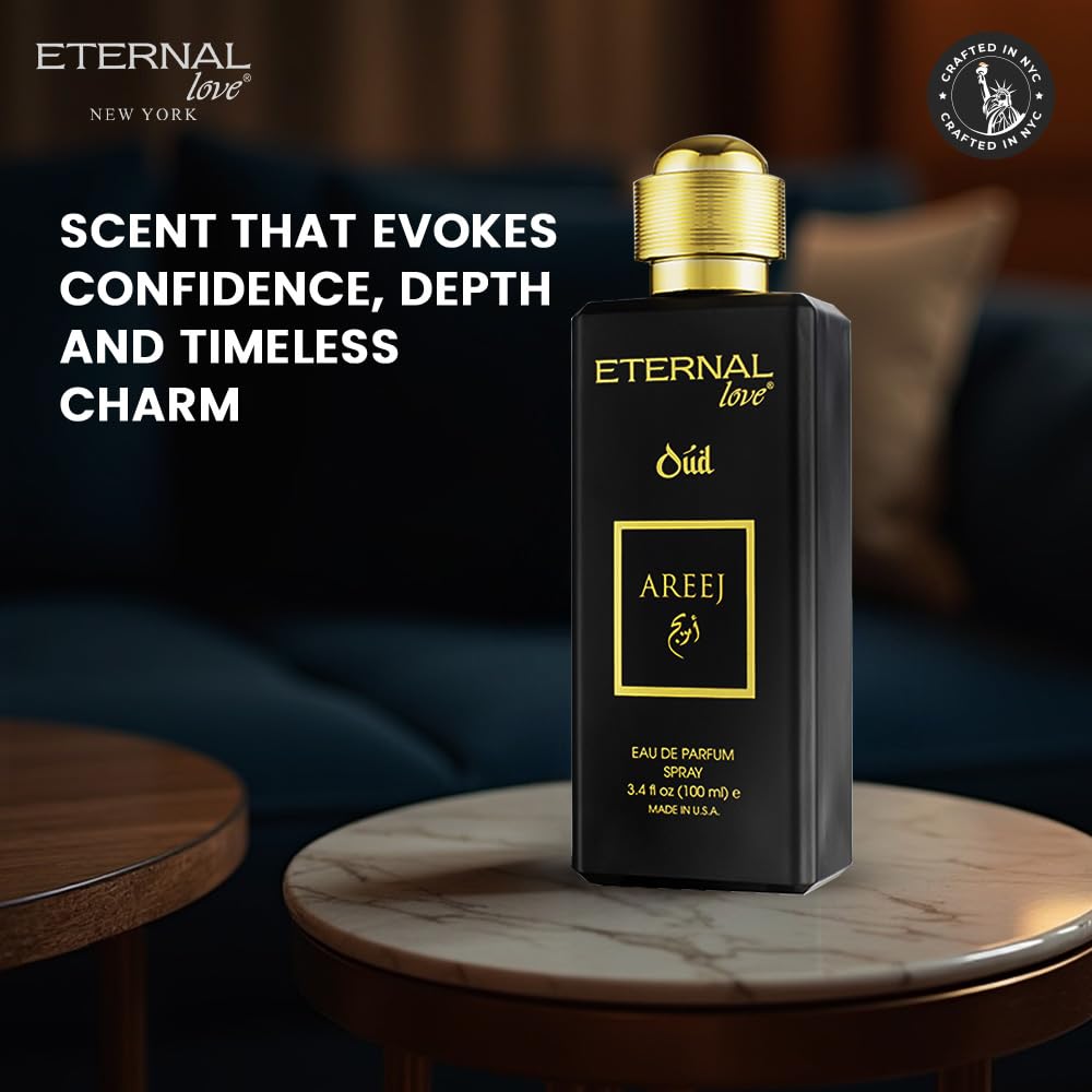 Eternal Love Amber Oud - Long Lasting Unisex Eau de Parfum - Warm Woody Oriental Fragrance with Oud & Amber - Dubai Inspired Arabic Scent - 3.4oz-Eternal Love Amber Oud - Long Lasting Unisex Eau de Parfum - Warm Woody Oriental Fragrance with Oud & Amber - Dubai Inspired Arabic Scent - 3.4oz