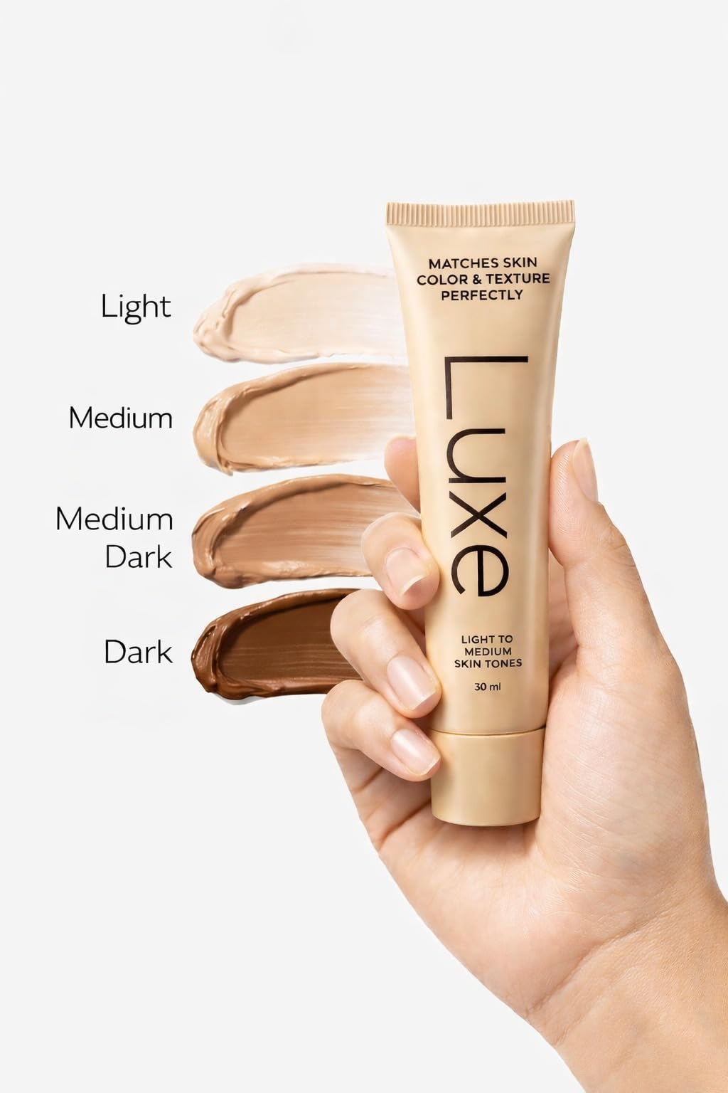 Luxe Color Changing Foundation – Medium-Luxe Color Changing Foundation – Medium
