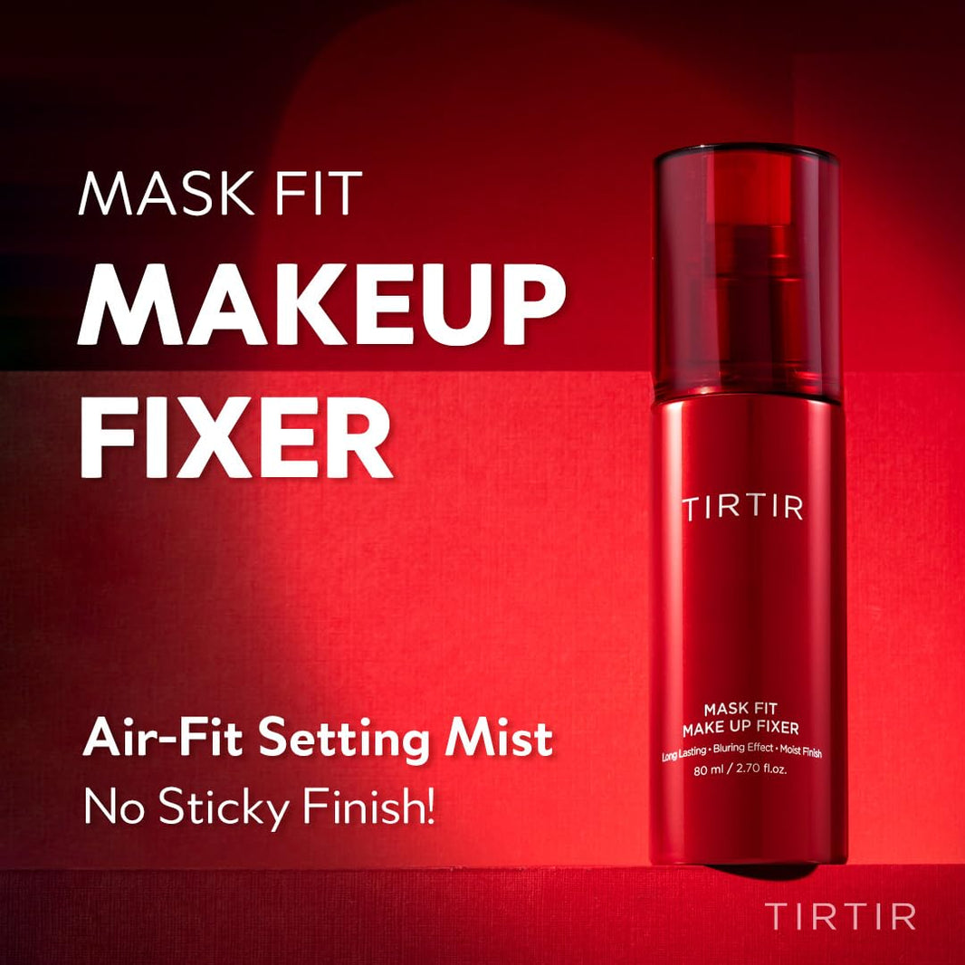 TIRTIR Waterproof Setting Spray – 24 Hour Long Lasting Fix, Sweatproof Water Resistant Makeup Finisher – Ethanol Free, Semi Matte Finish for Oily Skin – Korean Makeup Fixer-TIRTIR Waterproof Setting Spray – 24 Hour Long Lasting Fix, Sweatproof Water Resistant Makeup Finisher – Ethanol Free, Semi Matte Finish for Oily Skin – Korean Makeup Fixer
