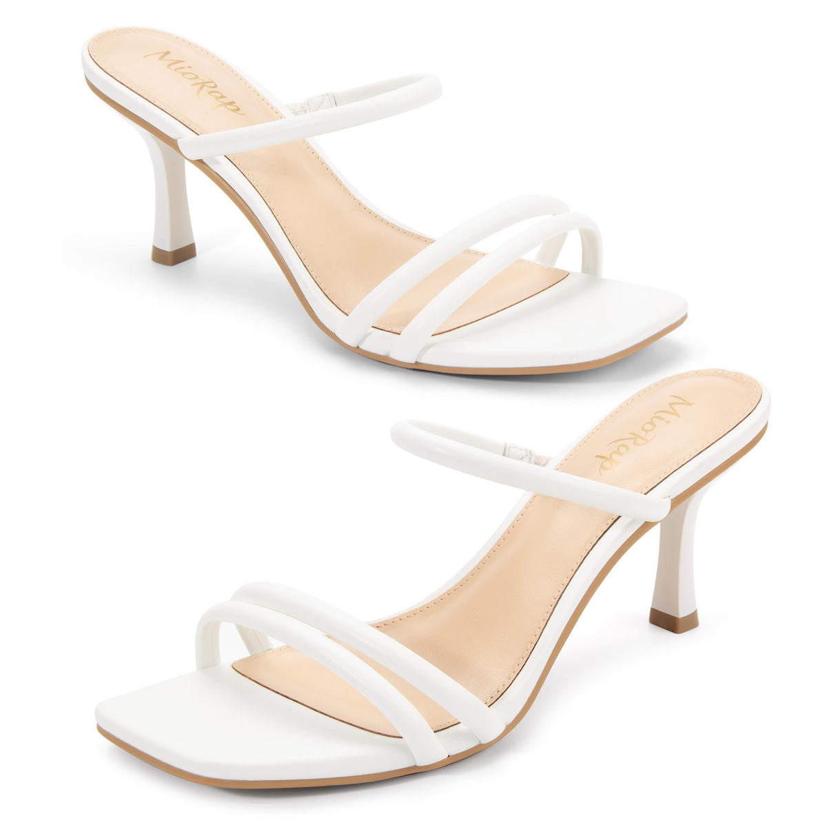 Heels for Women Square Open Toe Strappy Mules Women's Heeled Sandals Summer Dressy Comfort Sexy Shoes Weeding Party-Heels for Women Square Open Toe Strappy Mules Women's Heeled Sandals Summer Dressy Comfort Sexy Shoes Weeding Party