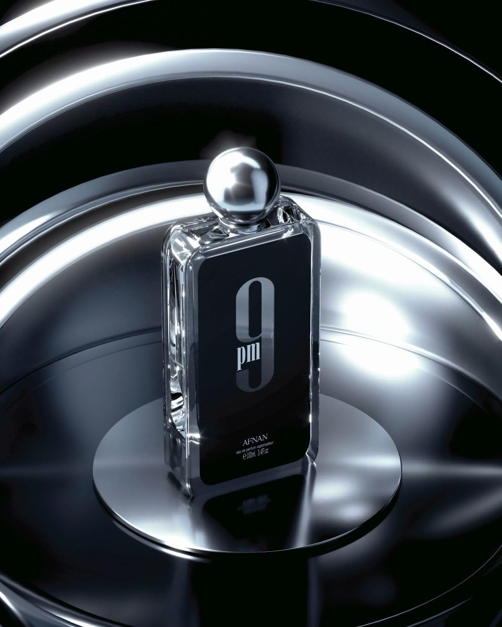 Afnan 9 PM For Men Eau De Parfum, 3.4 Fl. Oz-Afnan 9 PM For Men Eau De Parfum, 3.4 Fl. Oz