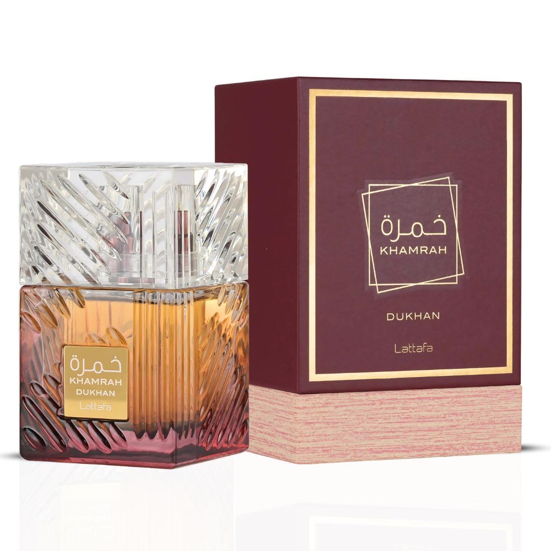 Lattafa Khamrah - Vanilla, Warm Spicy, Amber, Cinnamon - Eau de Parfum Long-Lasting Fragrance for Unisex, 3.40 Ounce / 100 ml-Lattafa Khamrah - Vanilla, Warm Spicy, Amber, Cinnamon - Eau de Parfum Long-Lasting Fragrance for Unisex, 3.40 Ounce / 100 ml