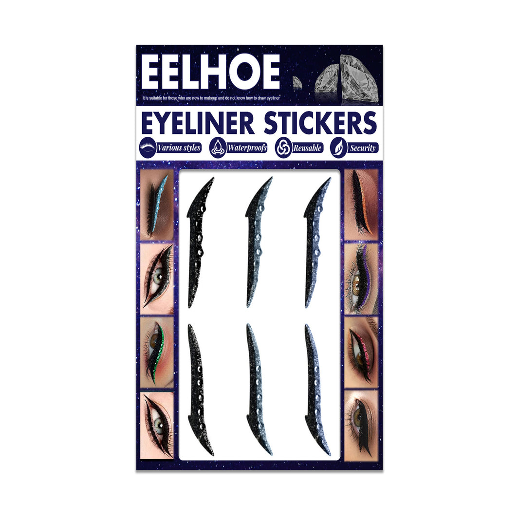 Colored Diamonds Eyelid Line Sticker Waterproof Self-adhesive Eye Liner Eyeliner Stickers Party Sexy Cat Eyes Beauty Makeup Tool-33e2eb299700900b646b9584fba8320d