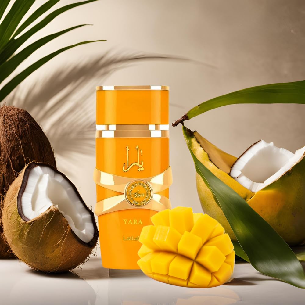 Lattafa Yara Tous - Tropical, Fruity, Floral, Vanilla - Eau de Parfum Long-Lasting Fragrance for Women, 3.40 Ounce / 100 ml-Lattafa Yara Tous - Tropical, Fruity, Floral, Vanilla - Eau de Parfum Long-Lasting Fragrance for Women, 3.40 Ounce / 100 ml