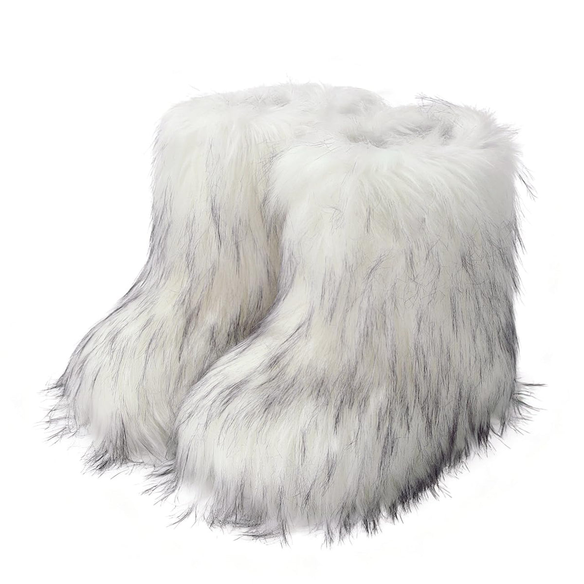 Wnshonzy Fur Boots for Women Snow Furry Fluffy Platform Flat Ankle Mini Boot Winter Round Toe Y2k Comfortable Mid-Calf Short Outdoor 2025-Wnshonzy Fur Boots for Women Snow Furry Fluffy Platform Flat Ankle Mini Boot Winter Round Toe Y2k Comfortable Mid-Calf Short Outdoor 2025