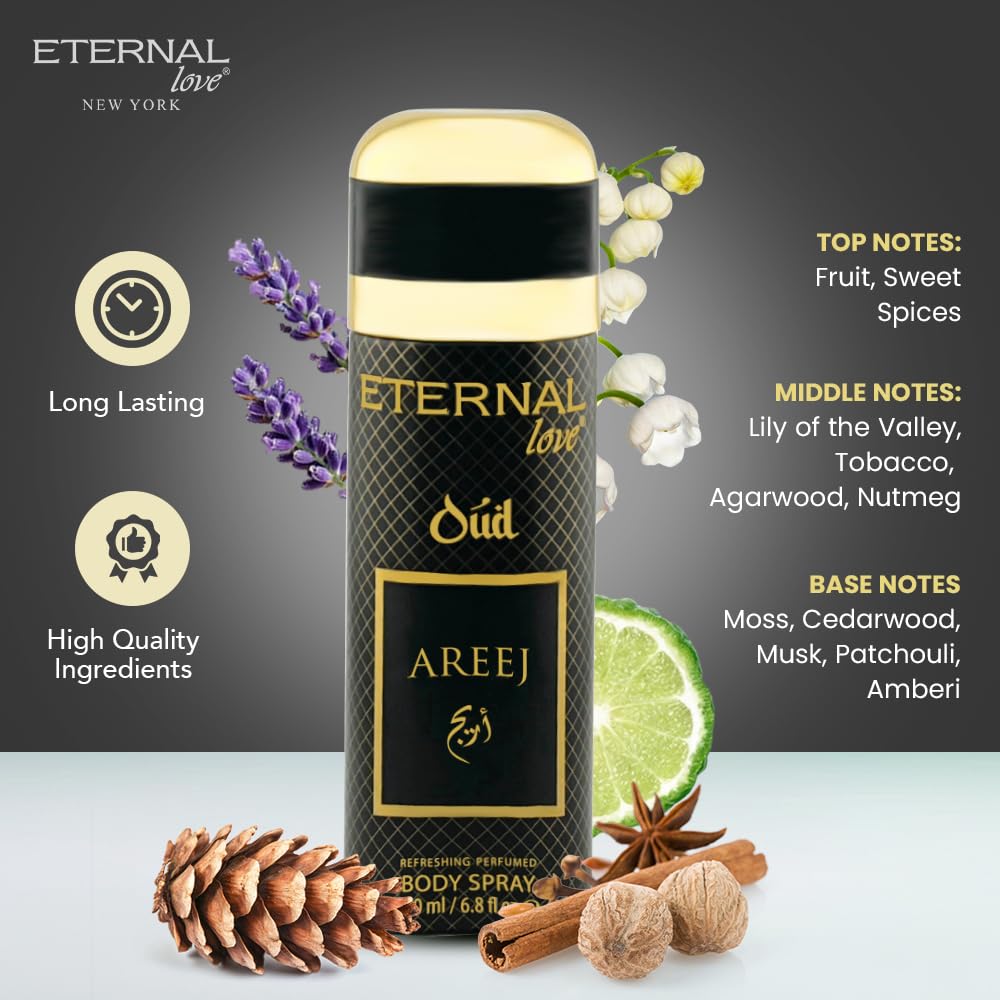 Eternal Love Amber Oud - Long Lasting Unisex Eau de Parfum - Warm Woody Oriental Fragrance with Oud & Amber - Dubai Inspired Arabic Scent - 3.4oz-Eternal Love Amber Oud - Long Lasting Unisex Eau de Parfum - Warm Woody Oriental Fragrance with Oud & Amber - Dubai Inspired Arabic Scent - 3.4oz