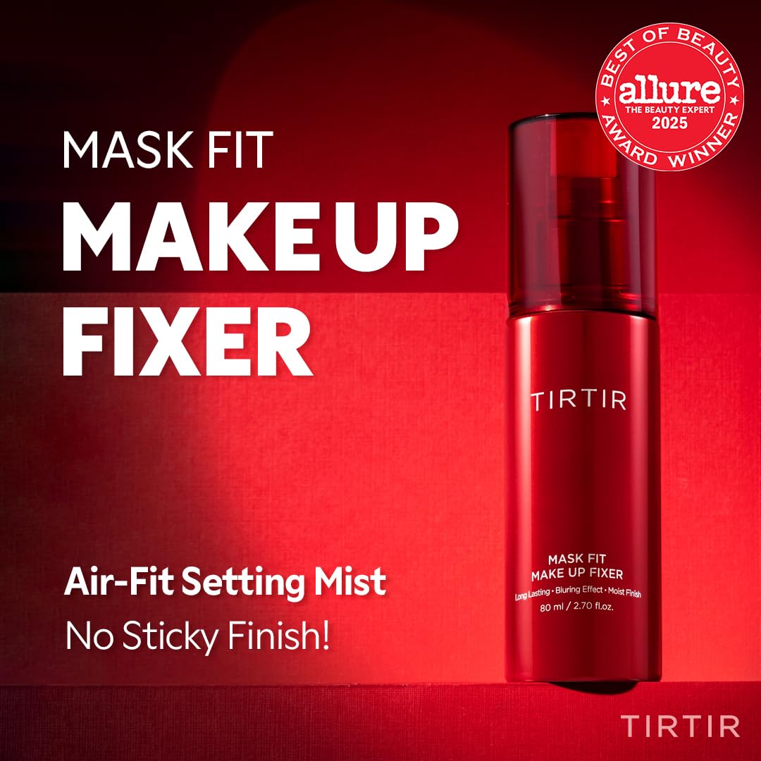 TIRTIR Waterproof Setting Spray – 24 Hour Long Lasting Fix, Sweatproof Water Resistant Makeup Finisher – Ethanol Free, Semi Matte Finish for Oily Skin – Korean Makeup Fixer-TIRTIR Waterproof Setting Spray – 24 Hour Long Lasting Fix, Sweatproof Water Resistant Makeup Finisher – Ethanol Free, Semi Matte Finish for Oily Skin – Korean Makeup Fixer