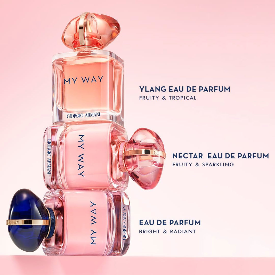 Armani Beauty - My Way - Eau de Parfum - Women's Perfume - Floral Woody Fragrance - Bergamot, Orange Blossom, Tuberose, Jasmine, Cedarwood, Vanilla and White Musk Notes-Armani Beauty - My Way - Eau de Parfum - Women's Perfume - Floral Woody Fragrance - Bergamot, Orange Blossom, Tuberose, Jasmine, Cedarwood, Vanilla and White Musk Notes