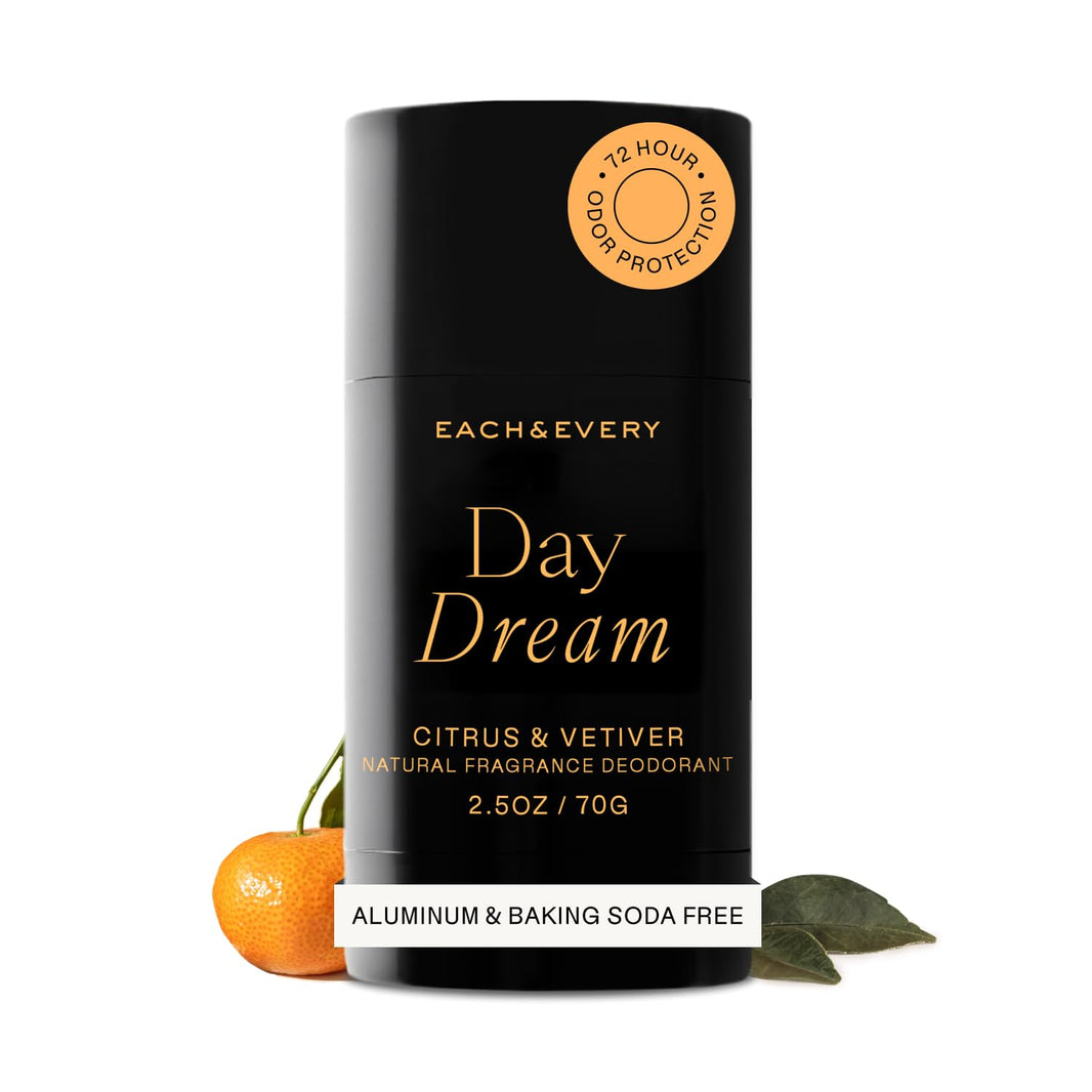 Each & Every Aluminum Free Deodorant for Women & Men – Natural Fragrance 72-Hr Odor Protection, Non-Toxic Deodorant for Sensitive Skin, EWG Verified, Baking Soda Free - Citrus & Vetiver Scent, 2.5oz-Each & Every Aluminum Free Deodorant for Women & Men – Natural Fragrance 72-Hr Odor Protection, Non-Toxic Deodorant for Sensitive Skin, EWG Verified, Baking Soda Free - Citrus & Vetiver Scent, 2.5oz