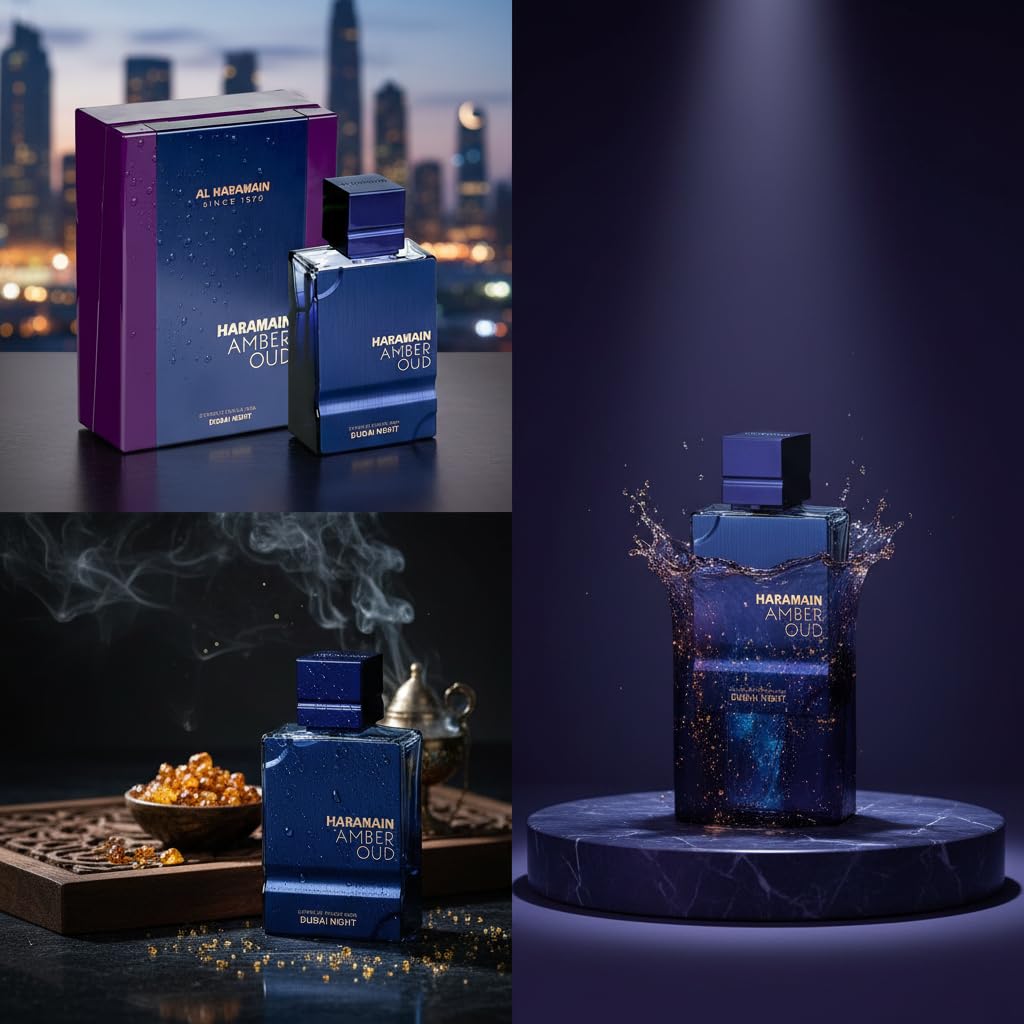 Al Haramain Amber Oud - Dubai Night - Oud Cologne for Men - Amber Perfume for Men - Long Lasting Perfume with Bergamot, Saffron Fragrances - 3.33 oz-Al Haramain Amber Oud - Dubai Night - Oud Cologne for Men - Amber Perfume for Men - Long Lasting Perfume with Bergamot, Saffron Fragrances - 3.33 oz