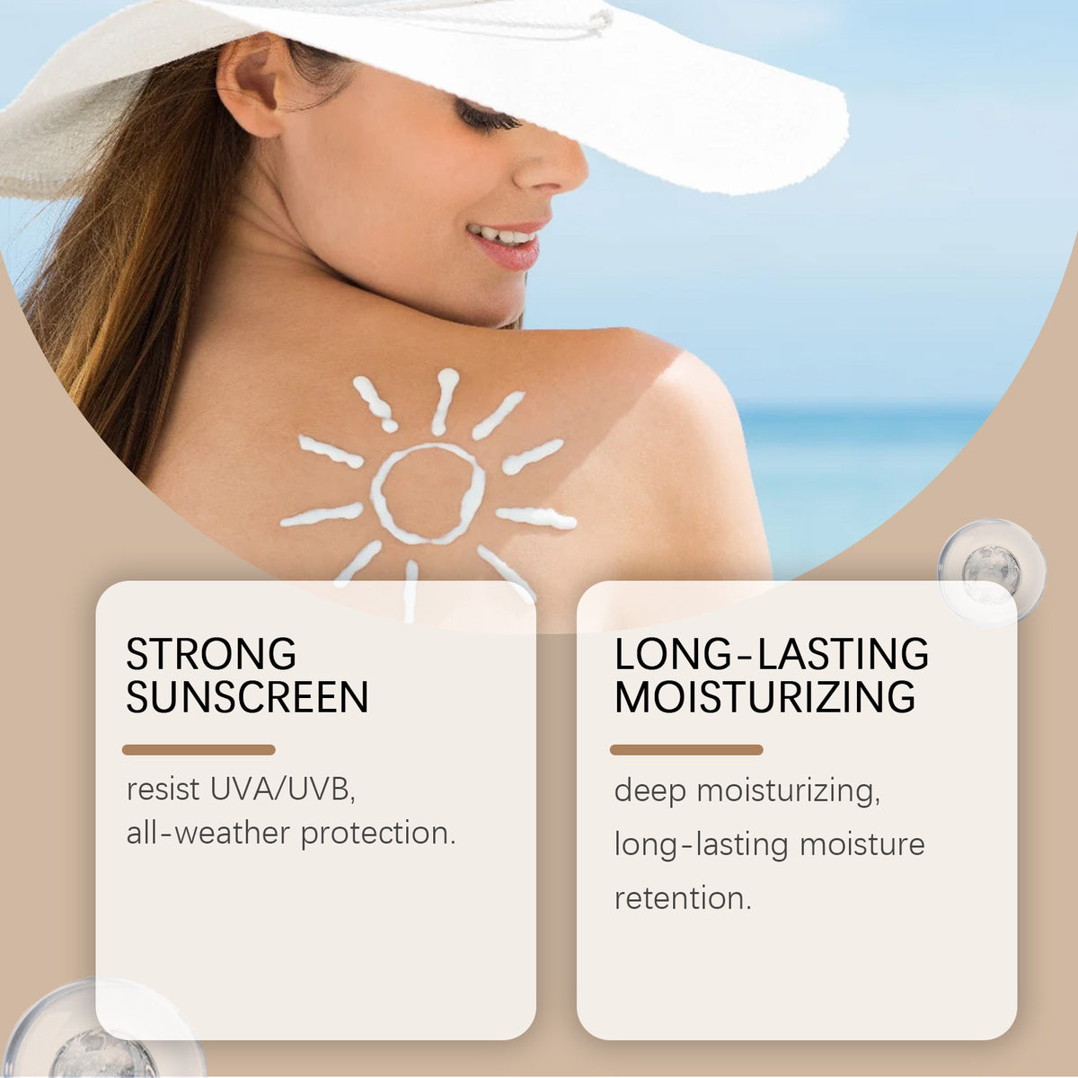 Refreshing Texture Not Oily Moisturizing And Caring Skin Isolation UV Protection Butter Protective Cream-7c2038a6cc65677b226d82097e7a5ebc