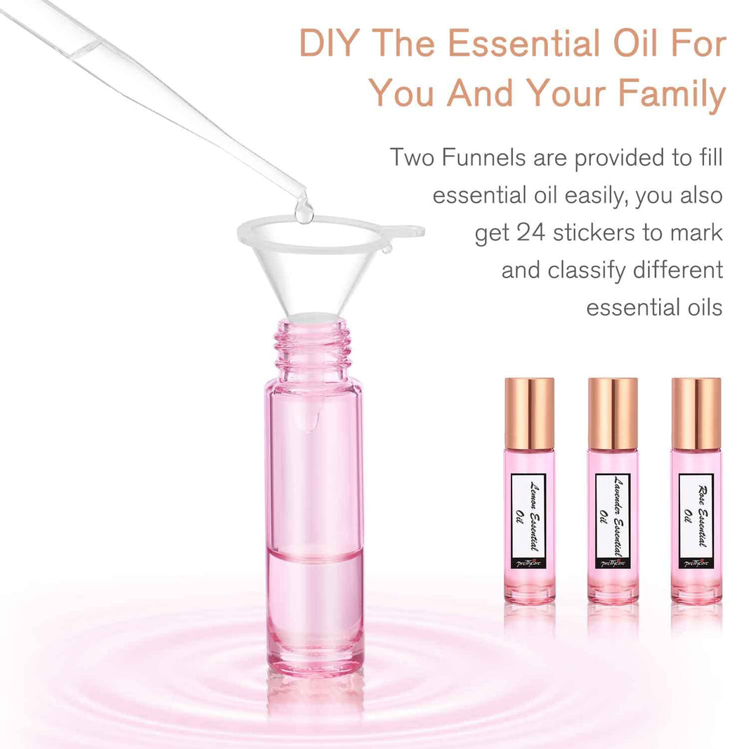 PrettyCare 4 Pack Amber Glass Oil Roller Bottles for Essential Oils 10ml, Roll On Bottles with Stainless Steel Roller Ball Leak-Proof Perfume Travel Refillable Bottle Empty, Beauty & Personal Care-PrettyCare 4 Pack Amber Glass Oil Roller Bottles for Essential Oils 10ml, Roll On Bottles with Stainless Steel Roller Ball Leak-Proof Perfume Travel Refillable Bottle Empty, Beauty & Personal Care