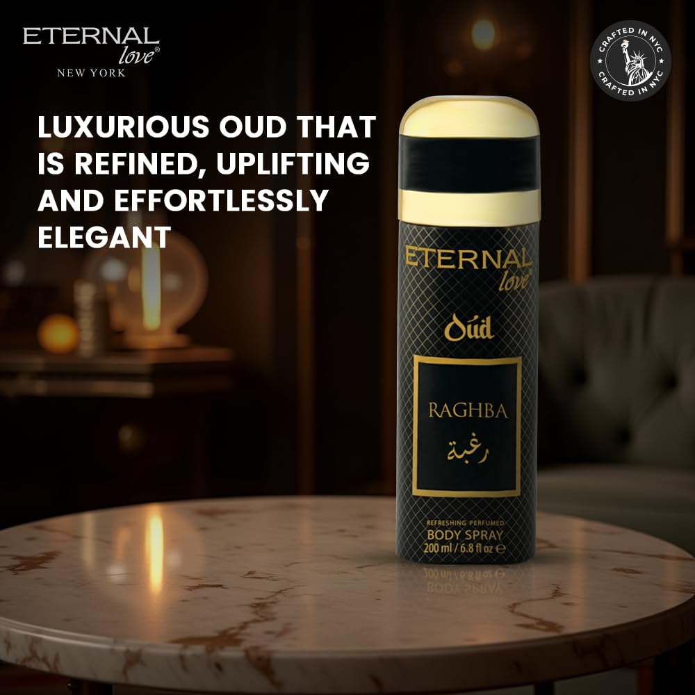 Eternal Love Amber Oud - Long Lasting Unisex Eau de Parfum - Warm Woody Oriental Fragrance with Oud & Amber - Dubai Inspired Arabic Scent - 3.4oz-Eternal Love Amber Oud - Long Lasting Unisex Eau de Parfum - Warm Woody Oriental Fragrance with Oud & Amber - Dubai Inspired Arabic Scent - 3.4oz