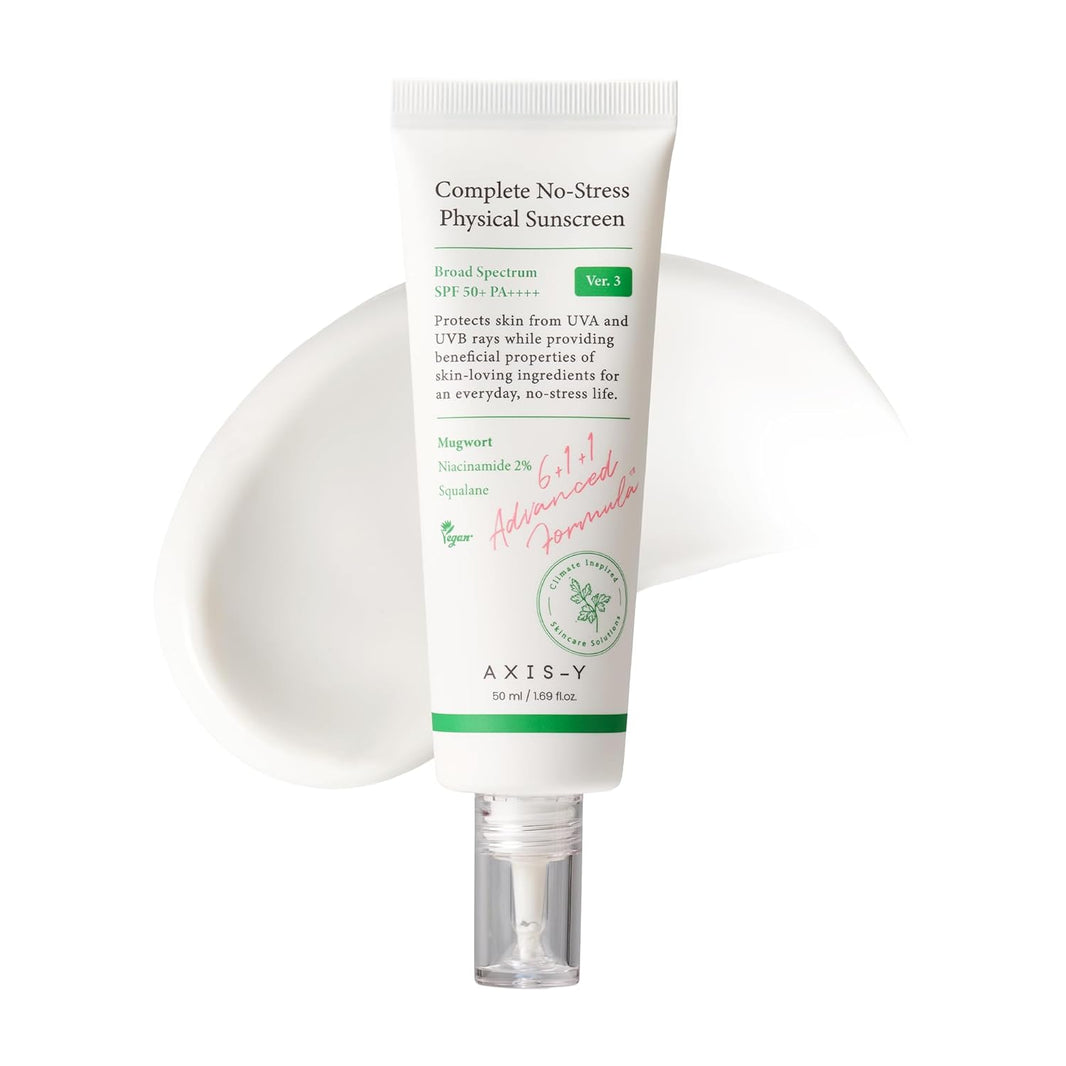 AXIS-Y Complete No-Stress Physical Sunscreen SPF50+ PA++++-AXIS-Y Complete No-Stress Physical Sunscreen SPF50+ PA++++
