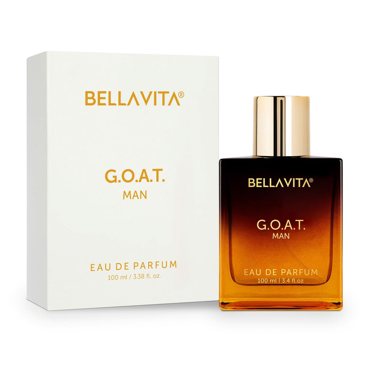 Bellavita Luxury G.O.A.T. Eau de Parfum | 100 ml (3.4 fl.oz.) | Perfume for Men | Citrus, Bergamot, Patchouli, and Vetiver Notes | Long Lasting Men's Fragrance | Gift for father's Day-Bellavita Luxury G.O.A.T. Eau de Parfum | 100 ml (3.4 fl.oz.) | Perfume for Men | Citrus, Bergamot, Patchouli, and Vetiver Notes | Long Lasting Men's Fragrance | Gift for father's Day