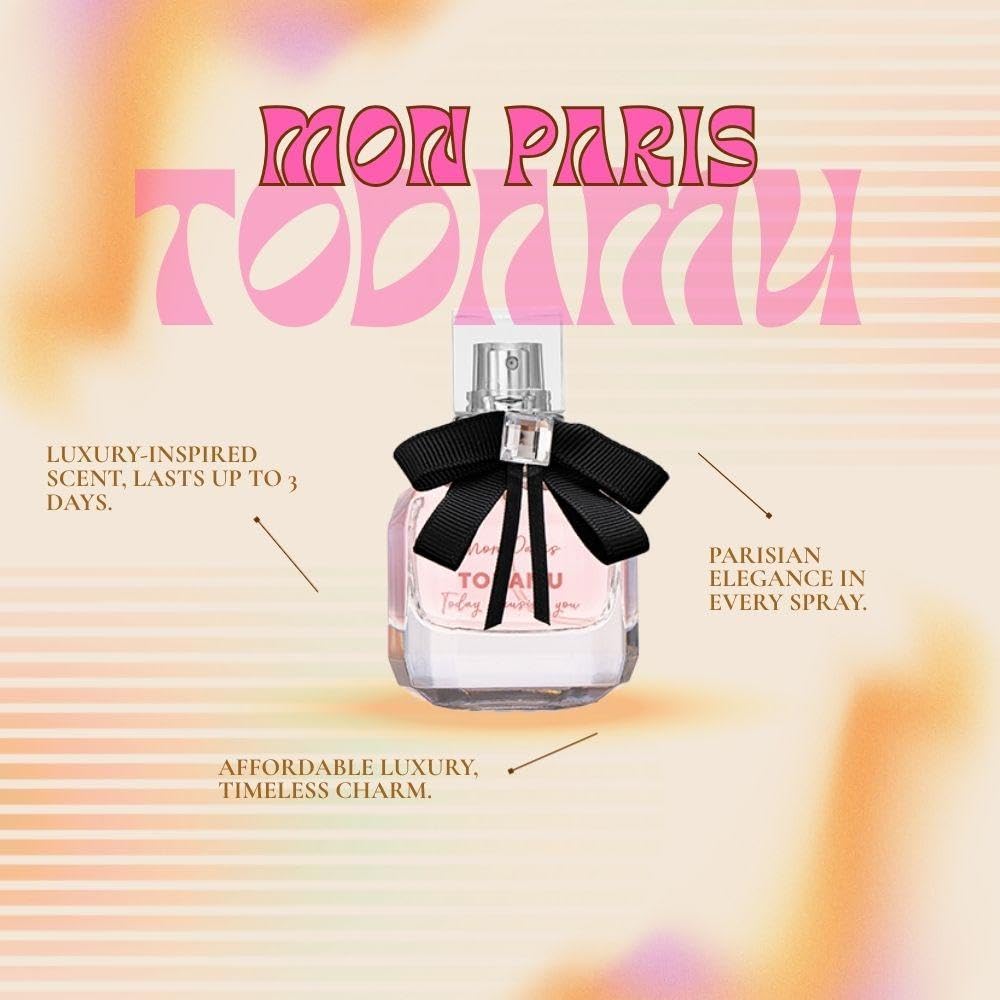 Mon Paris Perfume – 30ML Long Lasting Fragrance, Designer-Inspired Floral Fruity Scent, Portable Perfume for Women & Men-Mon Paris Perfume – 30ML Long Lasting Fragrance, Designer-Inspired Floral Fruity Scent, Portable Perfume for Women & Men