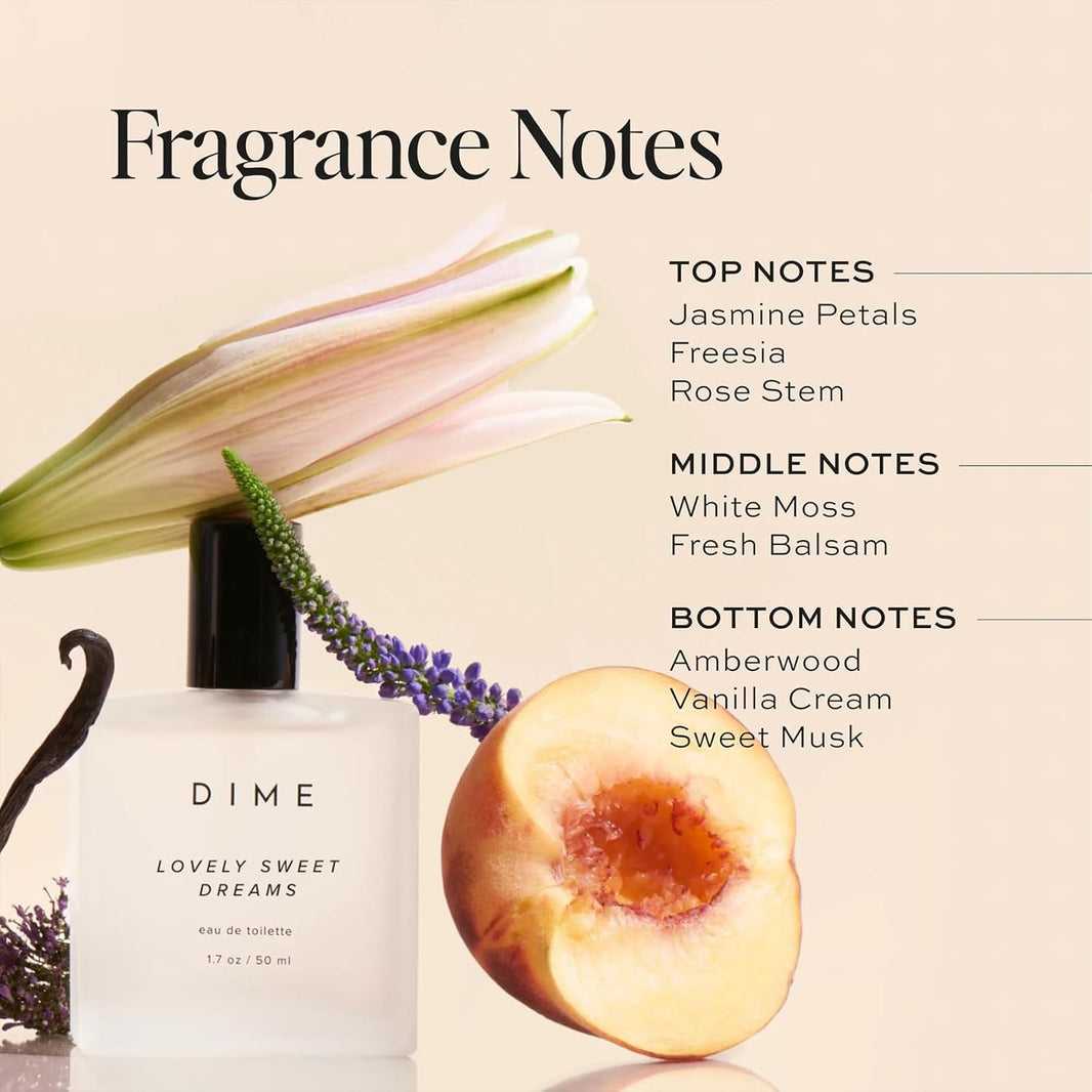 DIME Beauty 7 Summers Perfume for Women - Sweet Floral Eau de Toilette with Bergamot, Vanilla Orchid and Coconut, Clean, Vegan, Cruelty-Free Fragrance, 1.7 oz / 50 ml-DIME Beauty 7 Summers Perfume for Women - Sweet Floral Eau de Toilette with Bergamot, Vanilla Orchid and Coconut, Clean, Vegan, Cruelty-Free Fragrance, 1.7 oz / 50 ml
