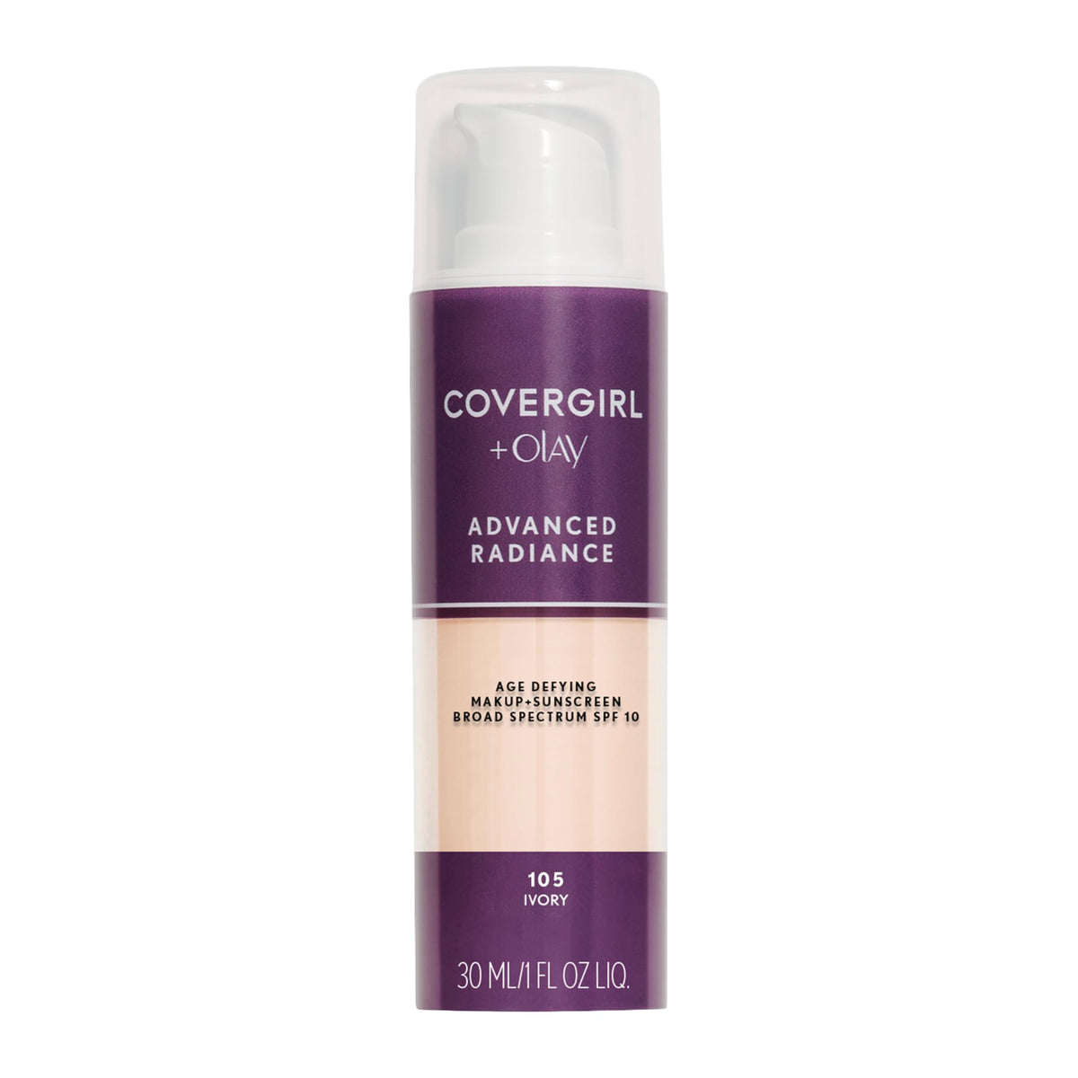 COVERGIRL Advanced Radiance Age-Defying Foundation Makeup, Classic Beige, 1 oz (Packaging May Vary)-COVERGIRL Advanced Radiance Age-Defying Foundation Makeup, Classic Beige, 1 oz (Packaging May Vary)