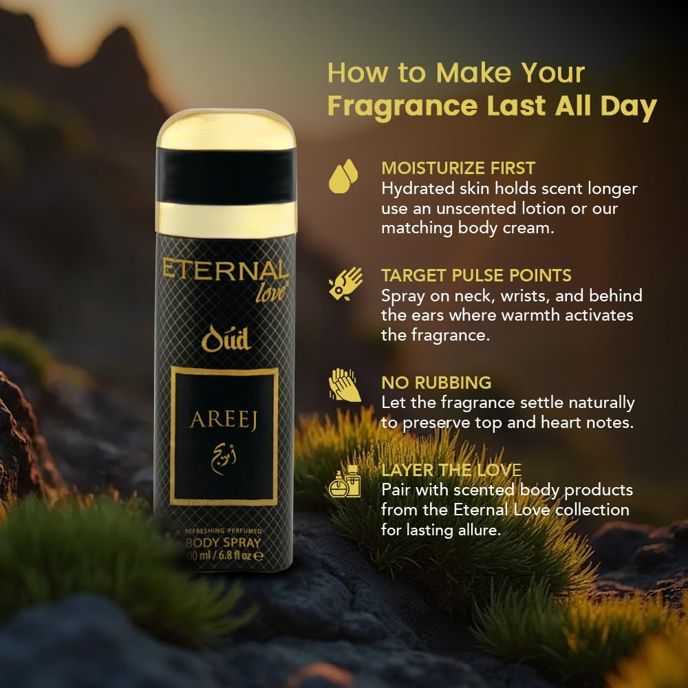 Eternal Love Amber Oud - Long Lasting Unisex Eau de Parfum - Warm Woody Oriental Fragrance with Oud & Amber - Dubai Inspired Arabic Scent - 3.4oz-Eternal Love Amber Oud - Long Lasting Unisex Eau de Parfum - Warm Woody Oriental Fragrance with Oud & Amber - Dubai Inspired Arabic Scent - 3.4oz