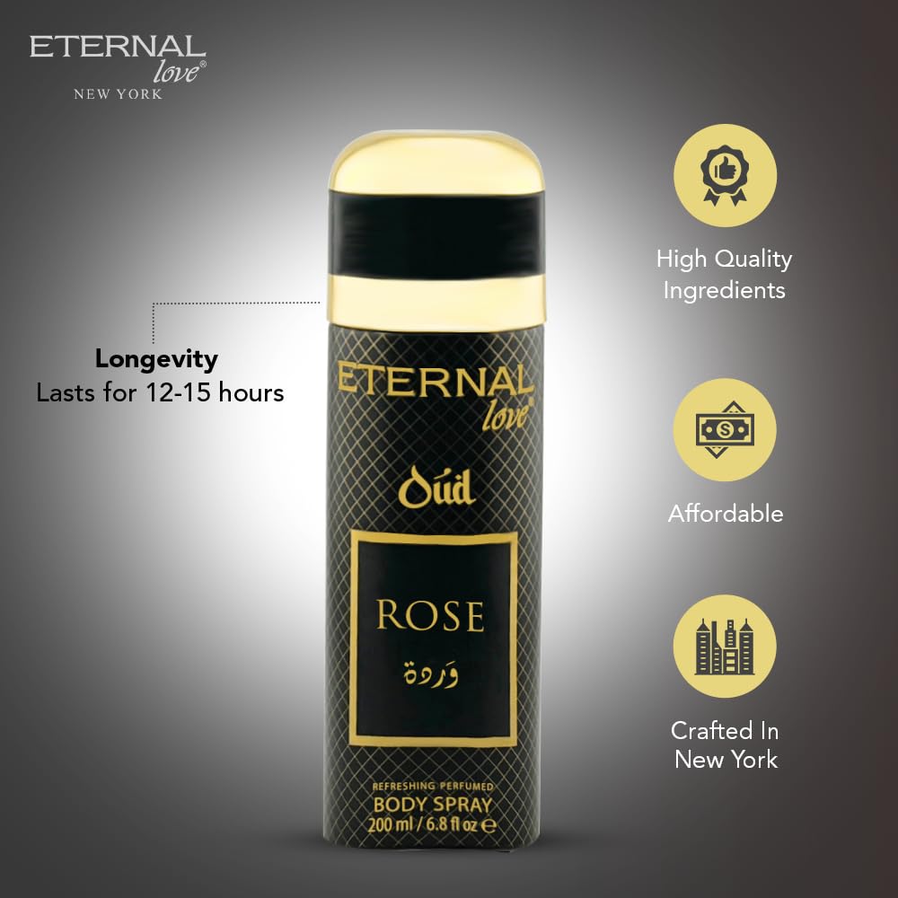 Eternal Love Amber Oud - Long Lasting Unisex Eau de Parfum - Warm Woody Oriental Fragrance with Oud & Amber - Dubai Inspired Arabic Scent - 3.4oz-Eternal Love Amber Oud - Long Lasting Unisex Eau de Parfum - Warm Woody Oriental Fragrance with Oud & Amber - Dubai Inspired Arabic Scent - 3.4oz