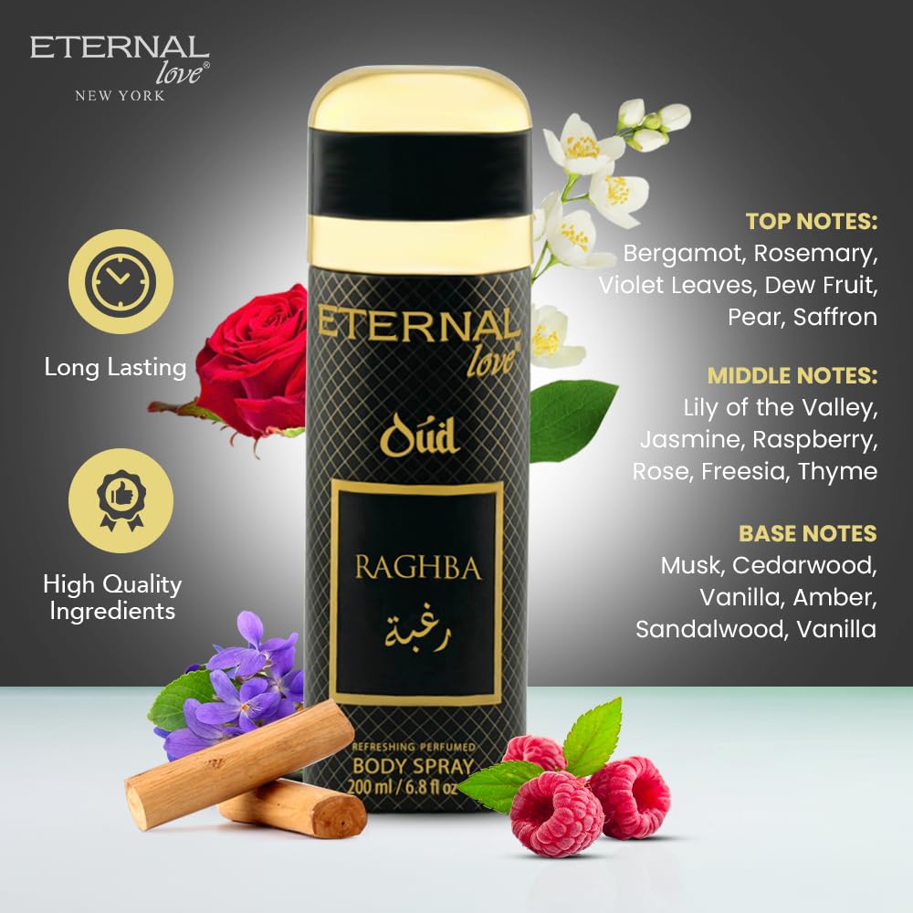 Eternal Love Amber Oud - Long Lasting Unisex Eau de Parfum - Warm Woody Oriental Fragrance with Oud & Amber - Dubai Inspired Arabic Scent - 3.4oz-Eternal Love Amber Oud - Long Lasting Unisex Eau de Parfum - Warm Woody Oriental Fragrance with Oud & Amber - Dubai Inspired Arabic Scent - 3.4oz
