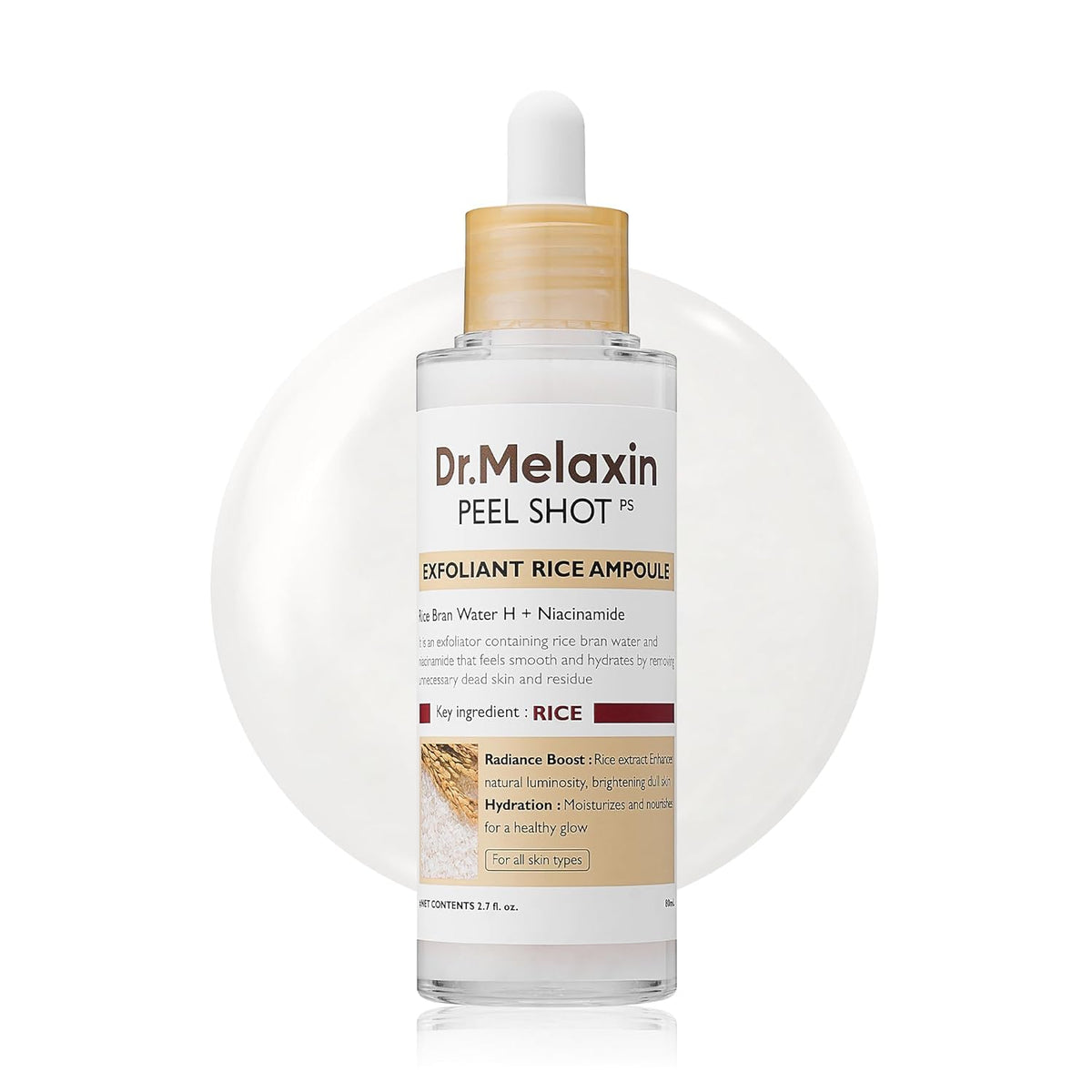 Dr. Melaxin Peel Shot Exfoliant Rice Ampoule-Dr. Melaxin Peel Shot Exfoliant Rice Ampoule