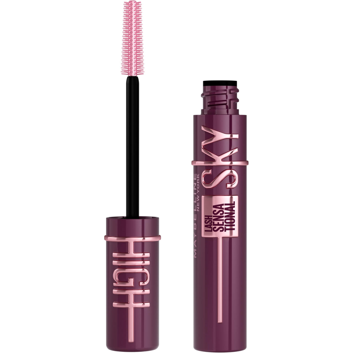 Maybelline Lash Sensational Sky High Washable Mascara Makeup, Volumizing, Lengthening, Defining, Curling, Multiplying, Buildable Formula, Blackest Black, 1 Count-Maybelline Lash Sensational Sky High Washable Mascara Makeup, Volumizing, Lengthening, Defining, Curling, Multiplying, Buildable Formula, Blackest Black, 1 Count