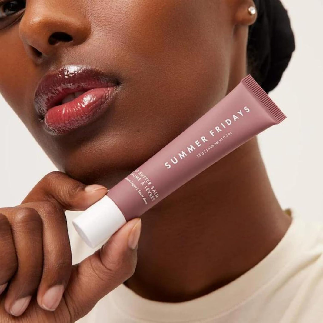 Summer Fridays Lip Butter Balm - Moisturizing Lip Gloss for Instant Shine + Sheer Color - With Nourishing Shea Butter - Everyday Makeup + Skin Care Summer Essentials - Vegan - Pink Sugar (.5 Oz)-Summer Fridays Lip Butter Balm - Moisturizing Lip Gloss for Instant Shine + Sheer Color - With Nourishing Shea Butter - Everyday Makeup + Skin Care Summer Essentials - Vegan - Pink Sugar (.5 Oz)