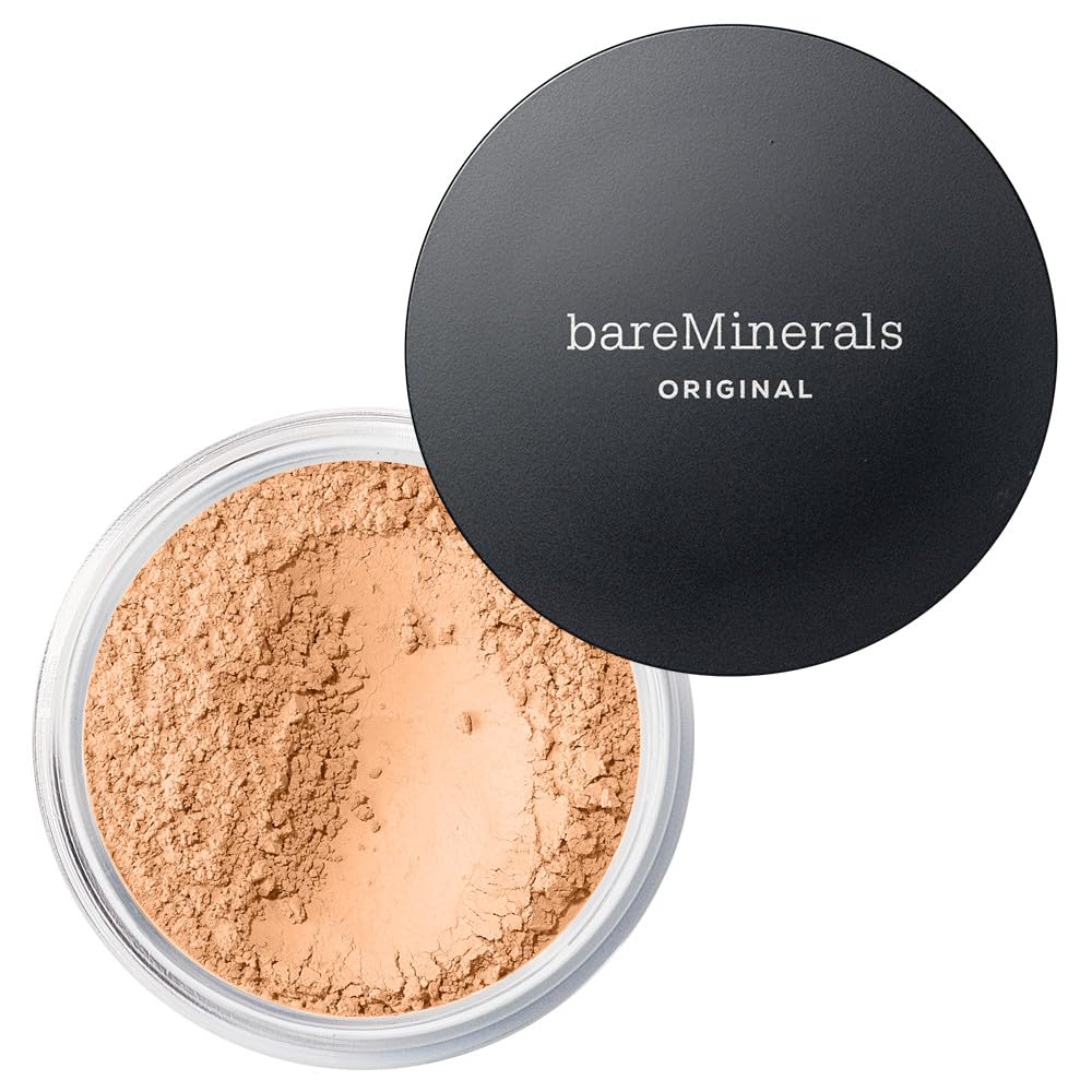 bareMinerals Original Loose Powder Foundation SPF 15 - Powder Face Makeup with Added Sun Protection - Sheer to Full Coverage Foundation-bareMinerals Original Loose Powder Foundation SPF 15 - Powder Face Makeup with Added Sun Protection - Sheer to Full Coverage Foundation