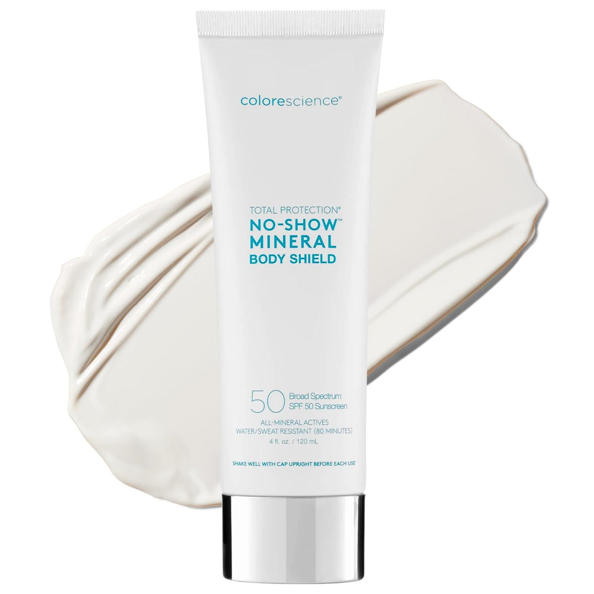 Total Protection® No-Show™ Body Shield SPF 50, Sheer White-Cast-Free Zinc Oxide, Environmental Defense Against Blue Light & Pollution, For All Skin Types, 6 fl. oz-Total Protection® No-Show™ Body Shield SPF 50, Sheer White-Cast-Free Zinc Oxide, Environmental Defense Against Blue Light & Pollution, For All Skin Types, 6 fl. oz