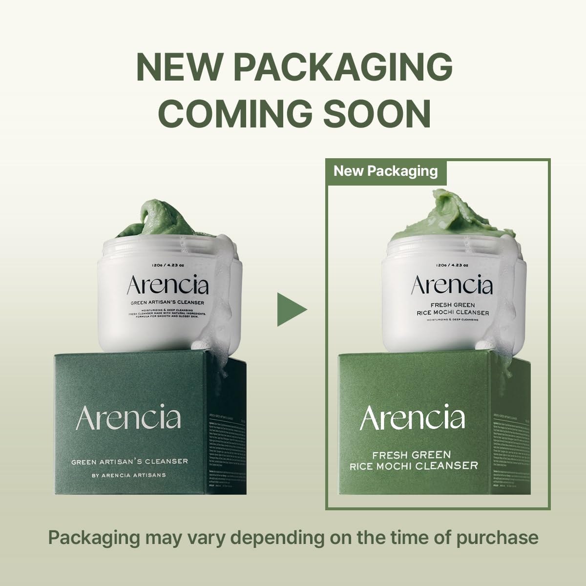 Arencia Fresh Green Rich Mochi Cleanser-Arencia Fresh Green Rich Mochi Cleanser