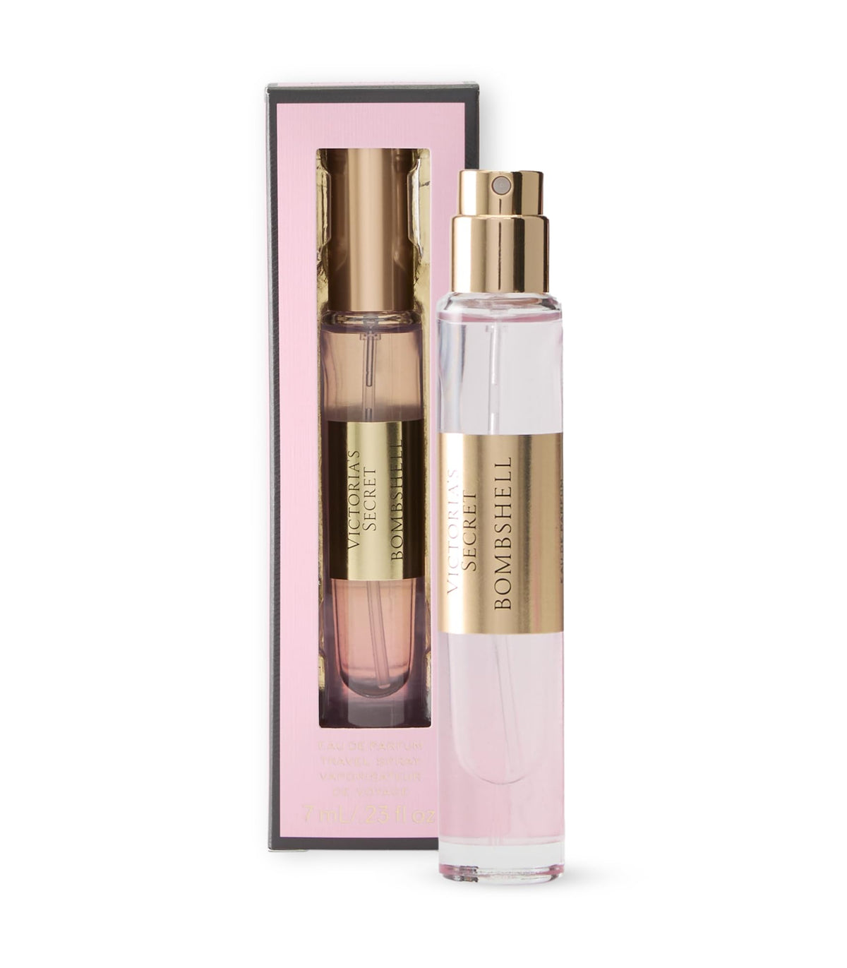 Victoria's Secret Bombshell Eau de Parfum Travel Spray, Notes of Purple Passion Fruit, Shangri-La Peony & Vanilla Orchid, Mini Perfumes for Women (0.23 oz)-Victoria's Secret Bombshell Eau de Parfum Travel Spray, Notes of Purple Passion Fruit, Shangri-La Peony & Vanilla Orchid, Mini Perfumes for Women (0.23 oz)
