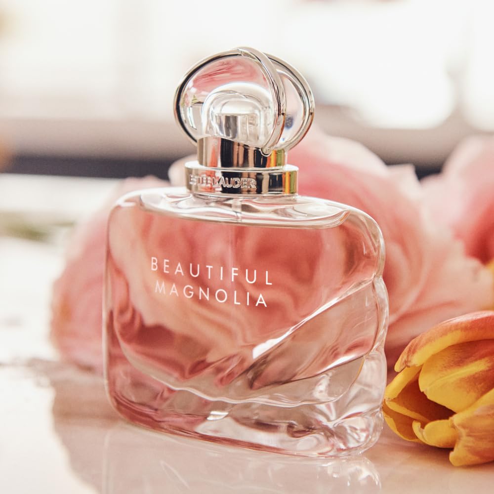 Estée Lauder Beautiful Magnolia Eau de Parfum Spray with Notes of Lush Magnolia, Solar Gardenia, Warm Woods & Luminous Musk | Floral Perfume for Women | Perfumes for Women-Estée Lauder Beautiful Magnolia Eau de Parfum Spray with Notes of Lush Magnolia, Solar Gardenia, Warm Woods & Luminous Musk | Floral Perfume for Women | Perfumes for Women