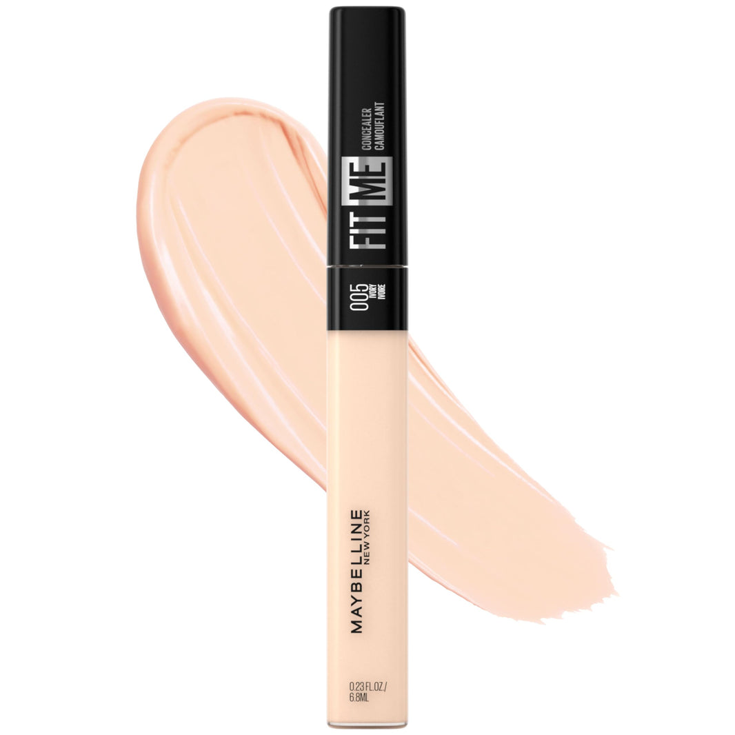 Maybelline Fit Me Liquid Concealer Makeup, Natural Coverage, Lightweight, Conceals, Covers Oil-Free, Cool Ivory (Packaging May Vary)-Maybelline Fit Me Liquid Concealer Makeup, Natural Coverage, Lightweight, Conceals, Covers Oil-Free, Cool Ivory (Packaging May Vary)