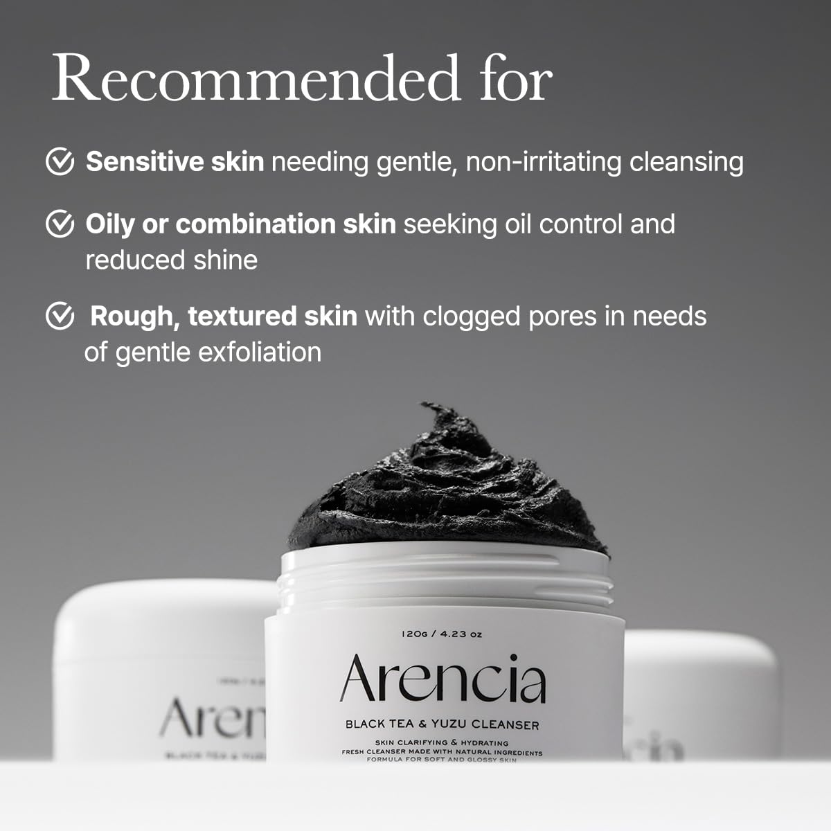 Arencia Black Tea & Yuzu Rice Mochi Cleanser-Arencia Black Tea & Yuzu Rice Mochi Cleanser