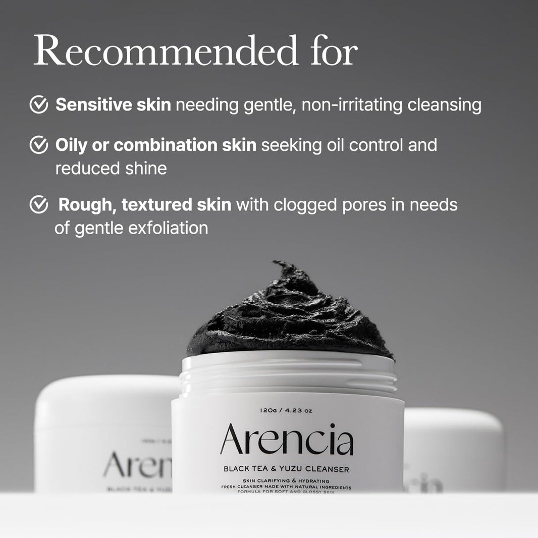 Arencia Black Tea & Yuzu Rice Mochi Cleanser-Arencia Black Tea & Yuzu Rice Mochi Cleanser