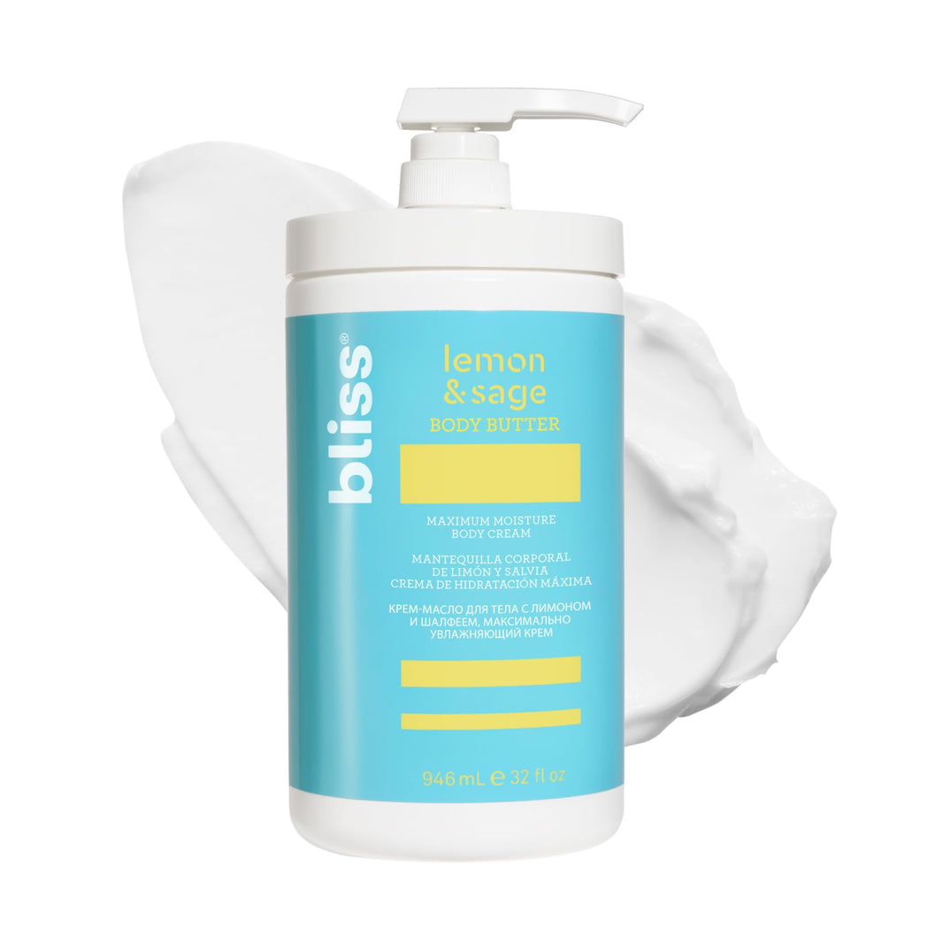 Bliss Lemon and Sage Body Butter - Iconic Scent with Shea Butter and Coconut Oil for Long-Lasting Maximum Moisture - Body Lotion for Smooth, Soft Skin - Vegan and Cruelty-Free - 6.7 Fl Oz-Bliss Lemon and Sage Body Butter - Iconic Scent with Shea Butter and Coconut Oil for Long-Lasting Maximum Moisture - Body Lotion for Smooth, Soft Skin - Vegan and Cruelty-Free - 6.7 Fl Oz