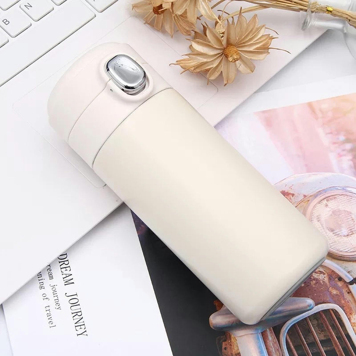 Intelligent Temperature Measurement And Bouncing Insulation Cup, Outdoor Leisure And Casual Business Gift Cup-Pink-300ml  (Clearance)-Intelligent Temperature Measurement And Bouncing Insulation Cup, Outdoor Leisure And Casual Business Gift Cup-Pink-300ml  (Clearance)