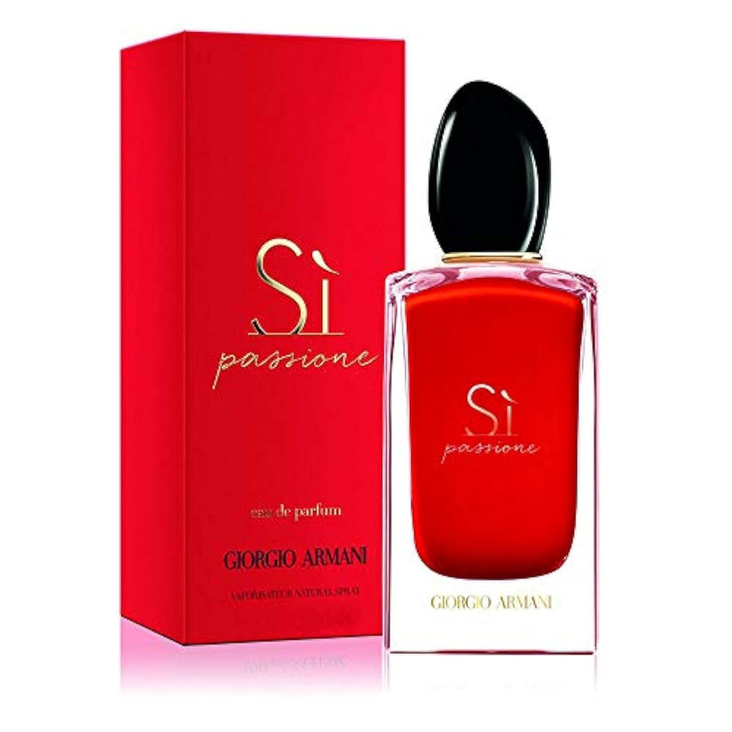 Armani Beauty - Sì Passione - Eau de Parfum - Vanilla Perfume for Women - Floral Citrus Fragrance - Blackcurrant Nectar, Damascena Rose, Black Tea Notes-Armani Beauty - Sì Passione - Eau de Parfum - Vanilla Perfume for Women - Floral Citrus Fragrance - Blackcurrant Nectar, Damascena Rose, Black Tea Notes