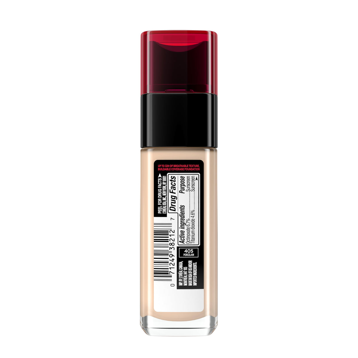 L'Oreal Paris Makeup Infallible Up to 32 Hour Fresh Wear Lightweight Foundation, 405 Porcelain, 1 Fl Oz, Packaging May Vary-L'Oreal Paris Makeup Infallible Up to 32 Hour Fresh Wear Lightweight Foundation, 405 Porcelain, 1 Fl Oz, Packaging May Vary