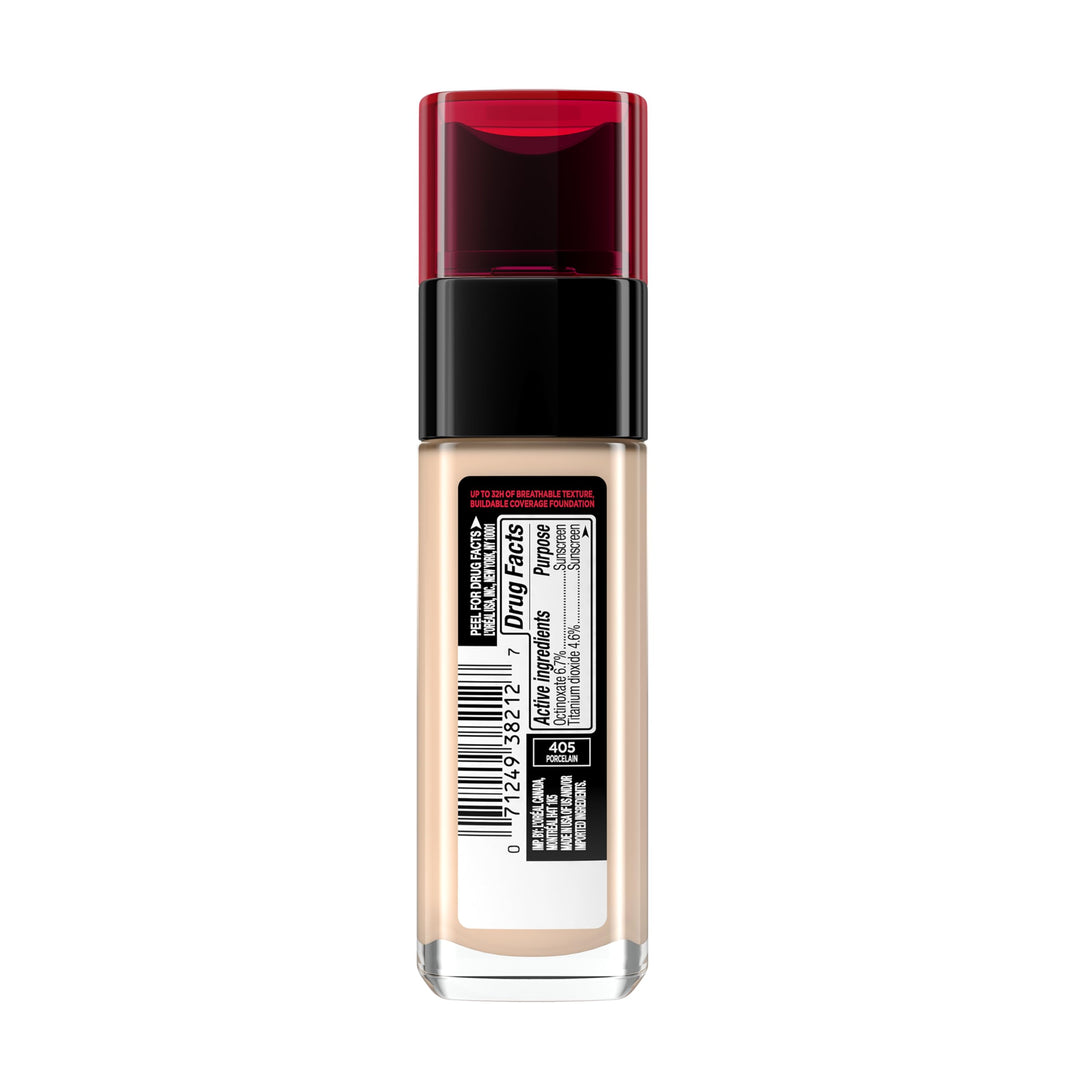 L'Oreal Paris Makeup Infallible Up to 32 Hour Fresh Wear Lightweight Foundation, 405 Porcelain, 1 Fl Oz, Packaging May Vary-L'Oreal Paris Makeup Infallible Up to 32 Hour Fresh Wear Lightweight Foundation, 405 Porcelain, 1 Fl Oz, Packaging May Vary